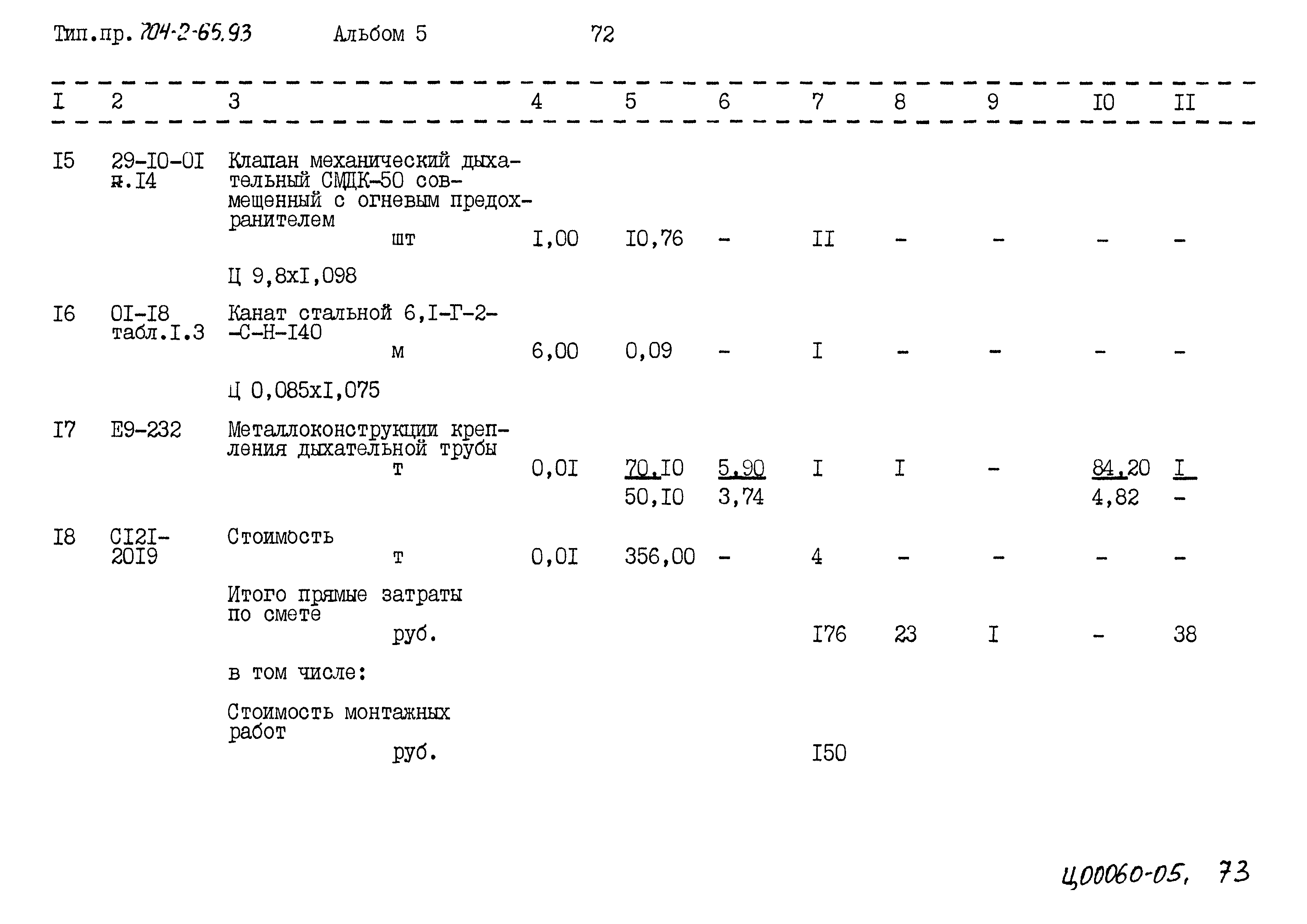 Типовой проект 704-2-65.93