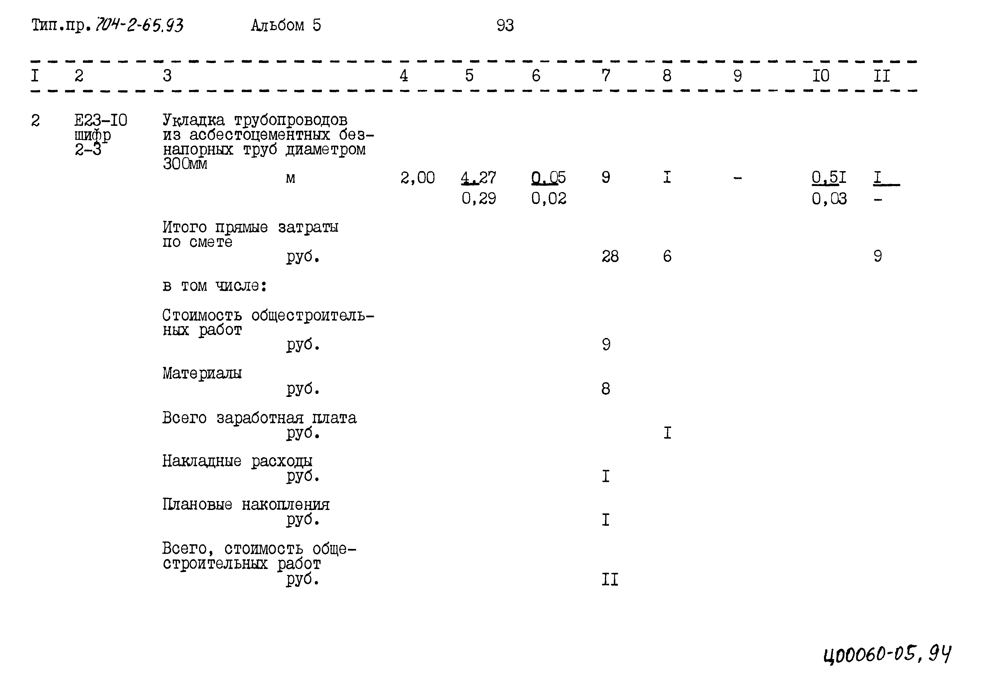 Типовой проект 704-2-65.93