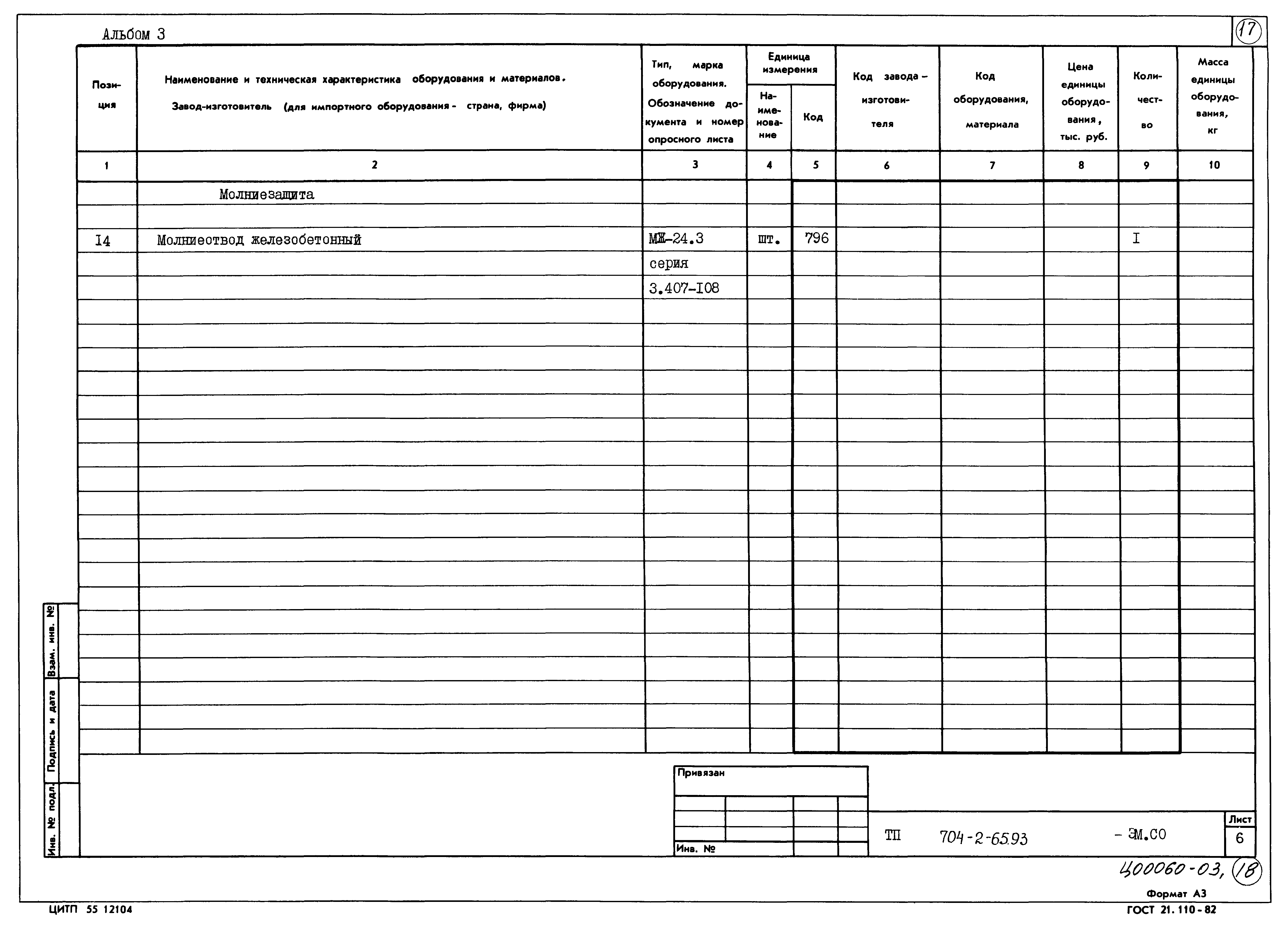 Типовой проект 704-2-65.93