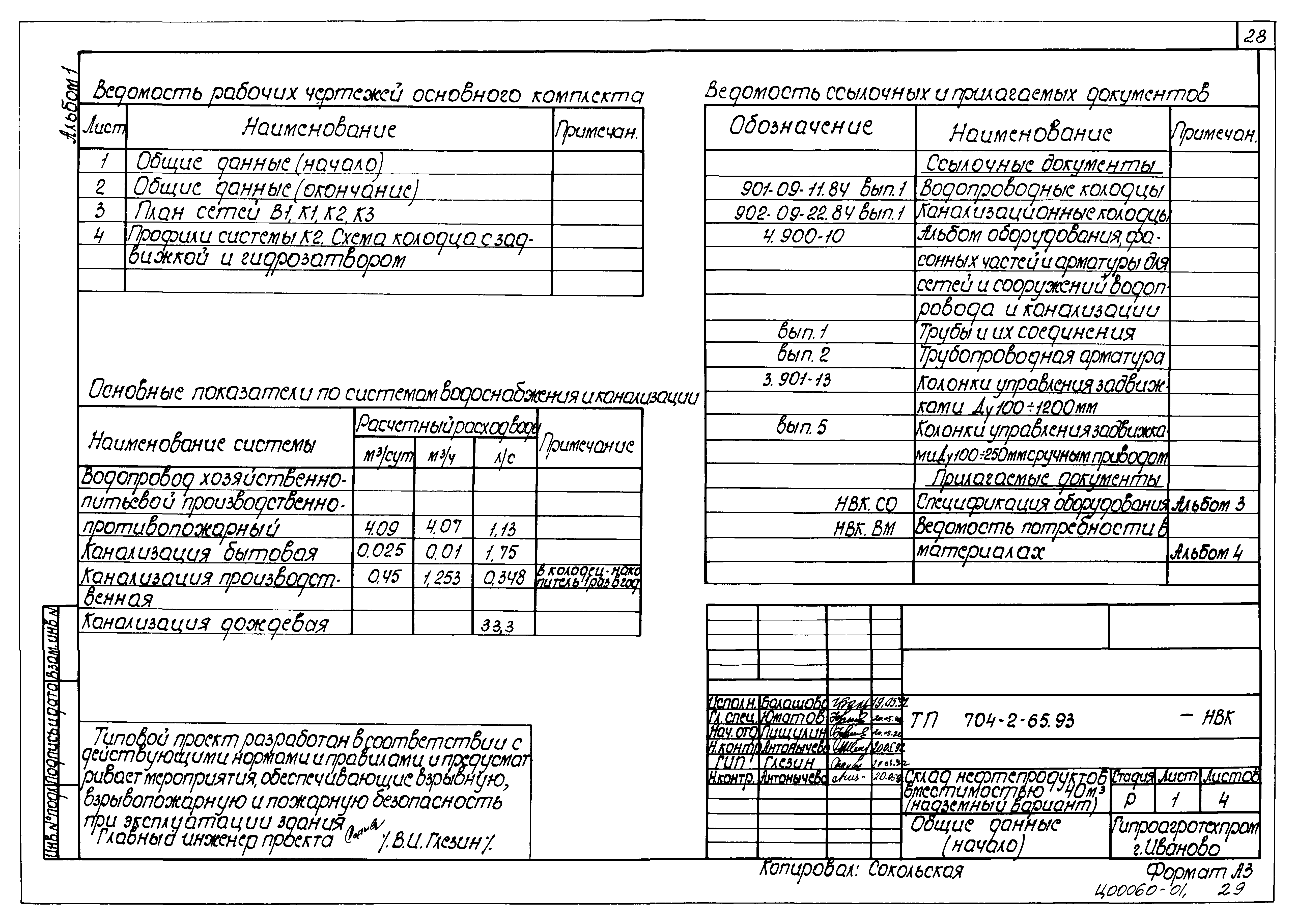 Типовой проект 704-2-65.93