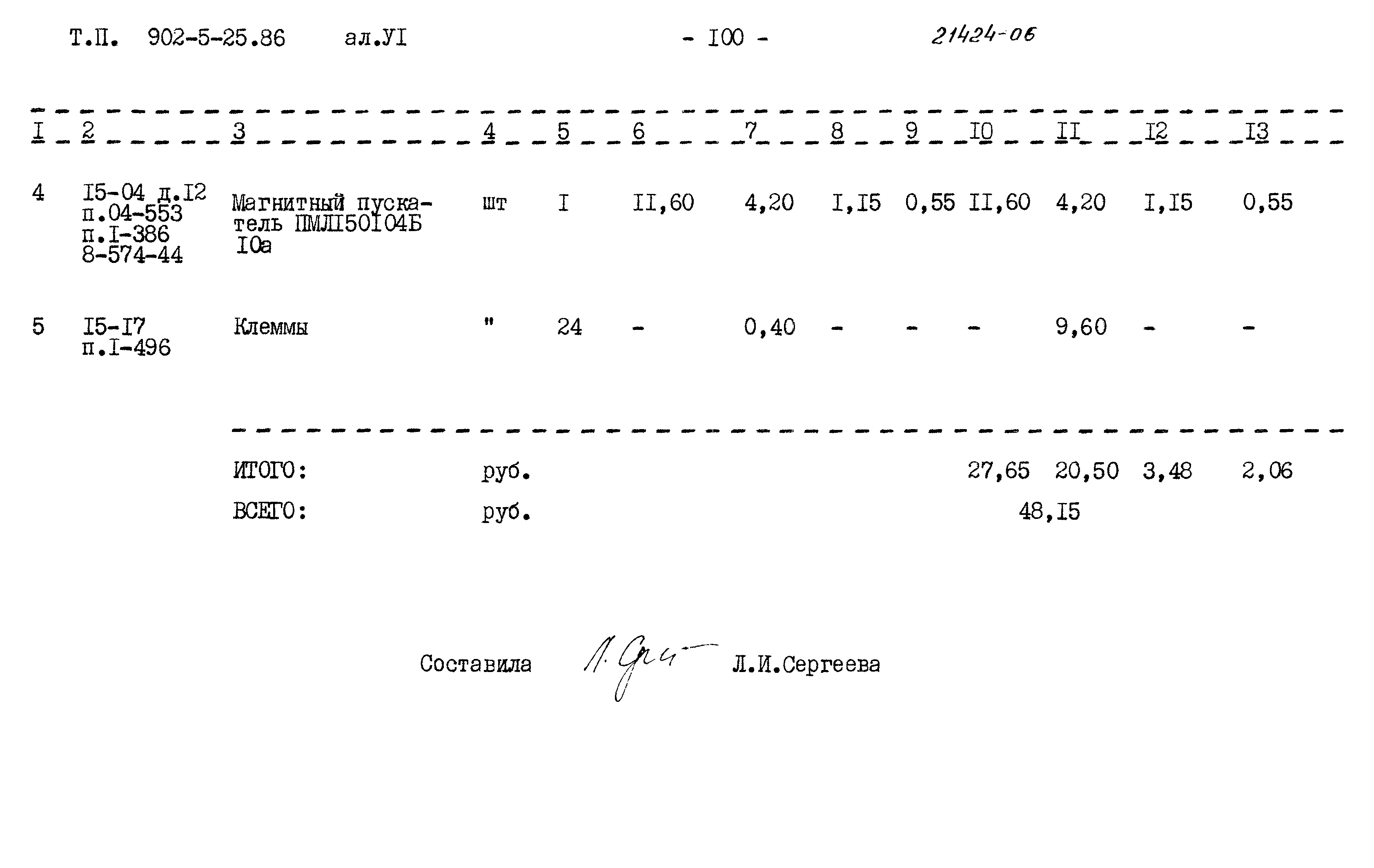 Типовой проект 902-5-25.86