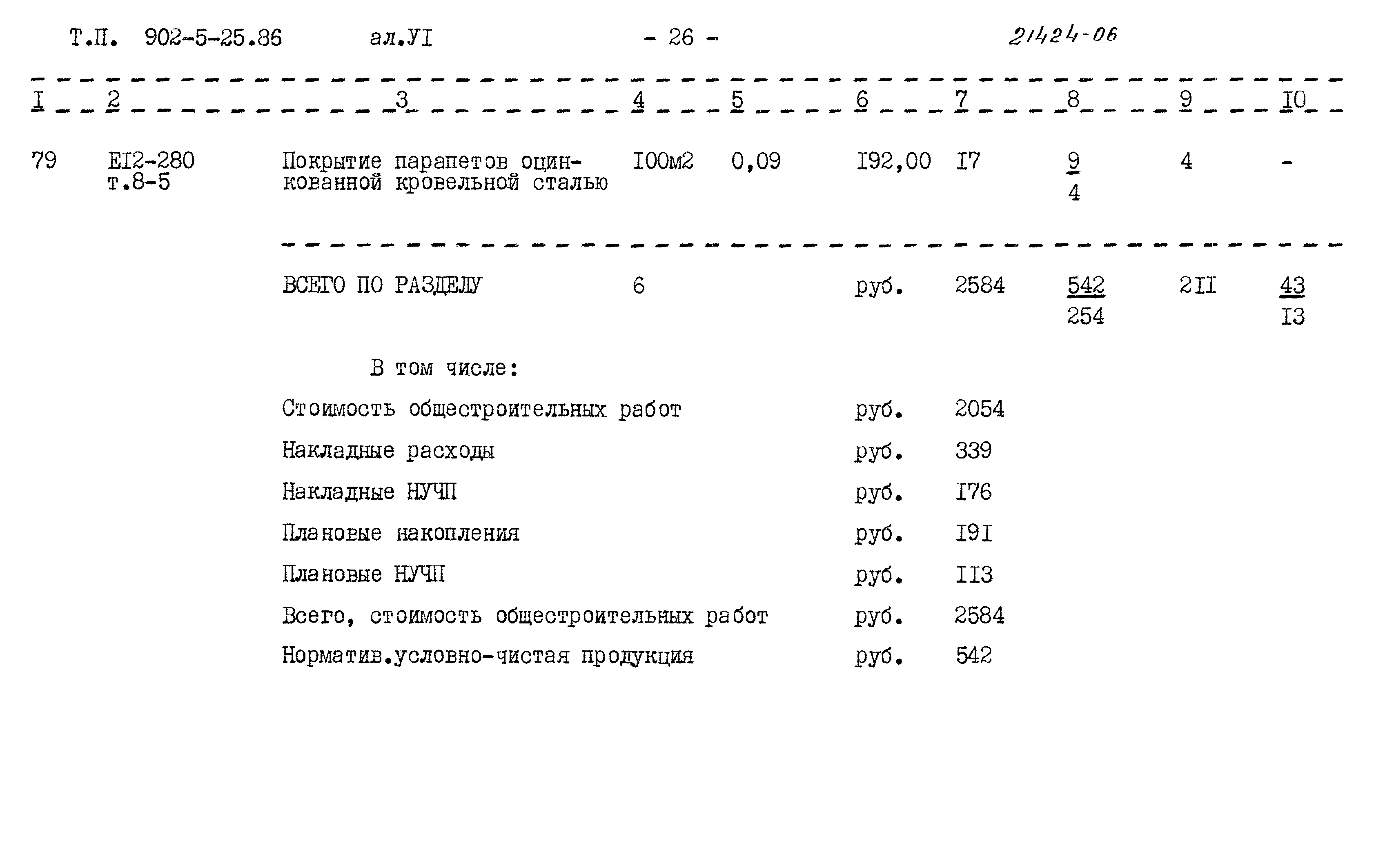 Типовой проект 902-5-25.86