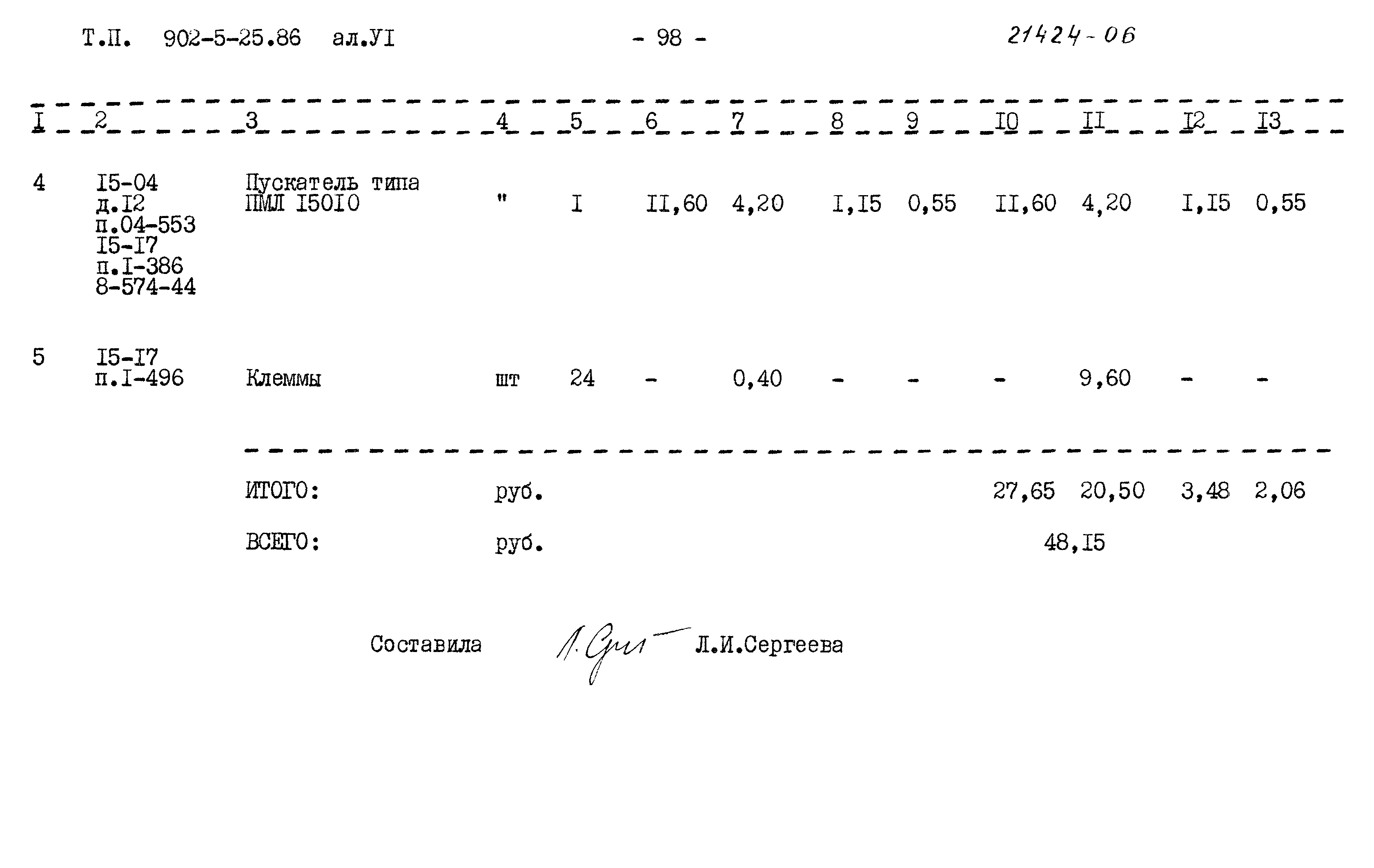 Типовой проект 902-5-25.86