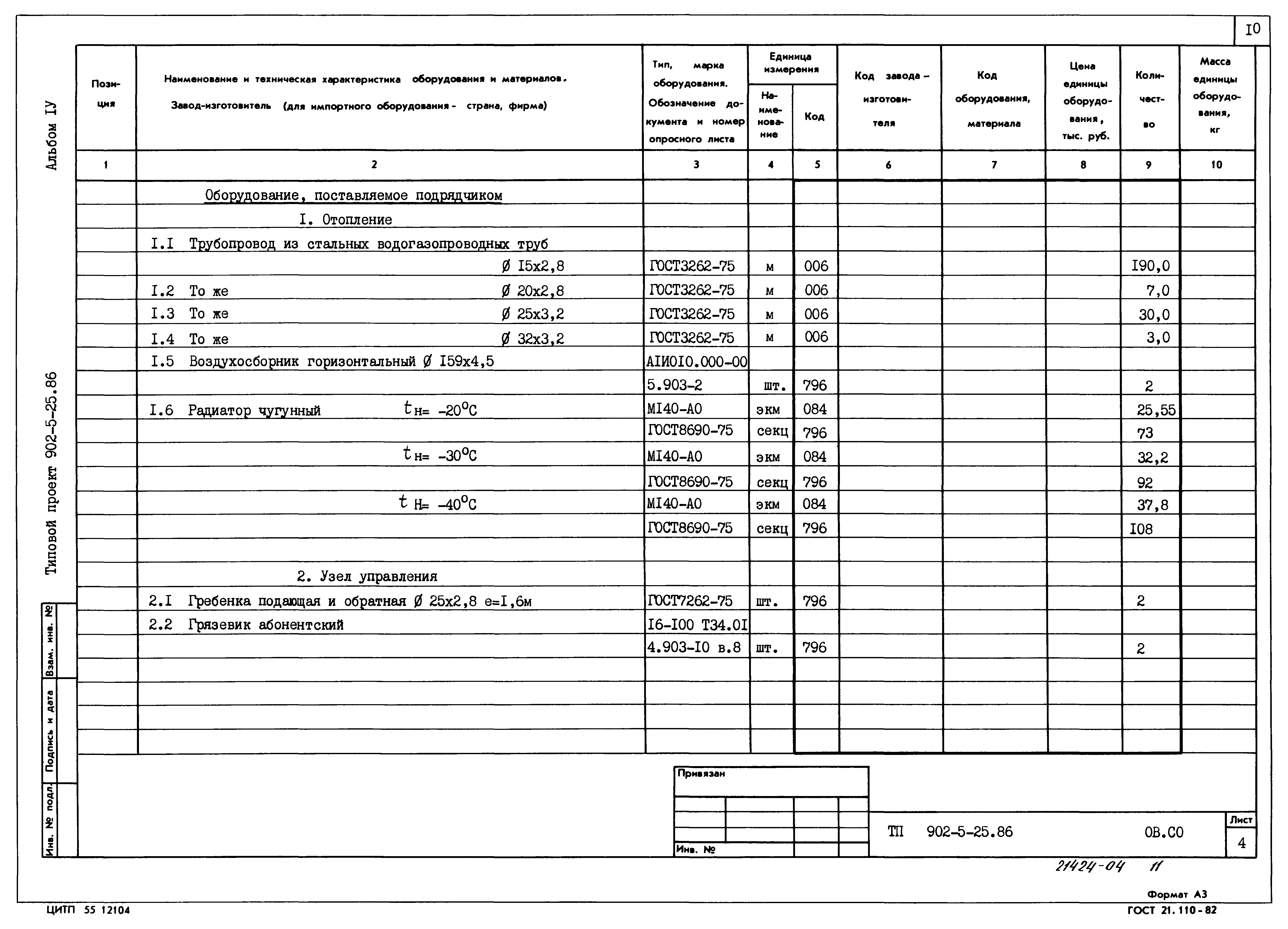 Типовой проект 902-5-25.86