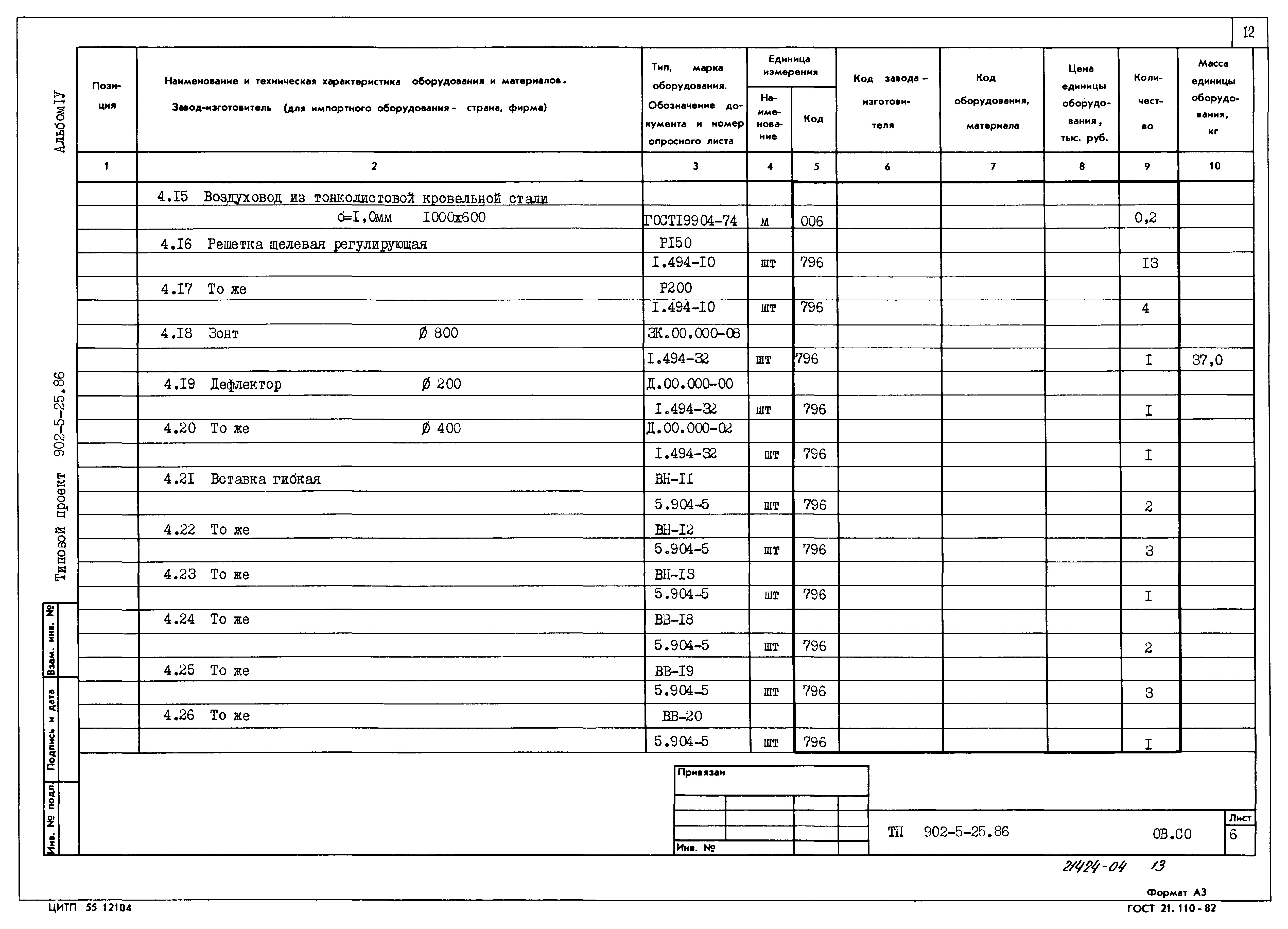 Типовой проект 902-5-25.86