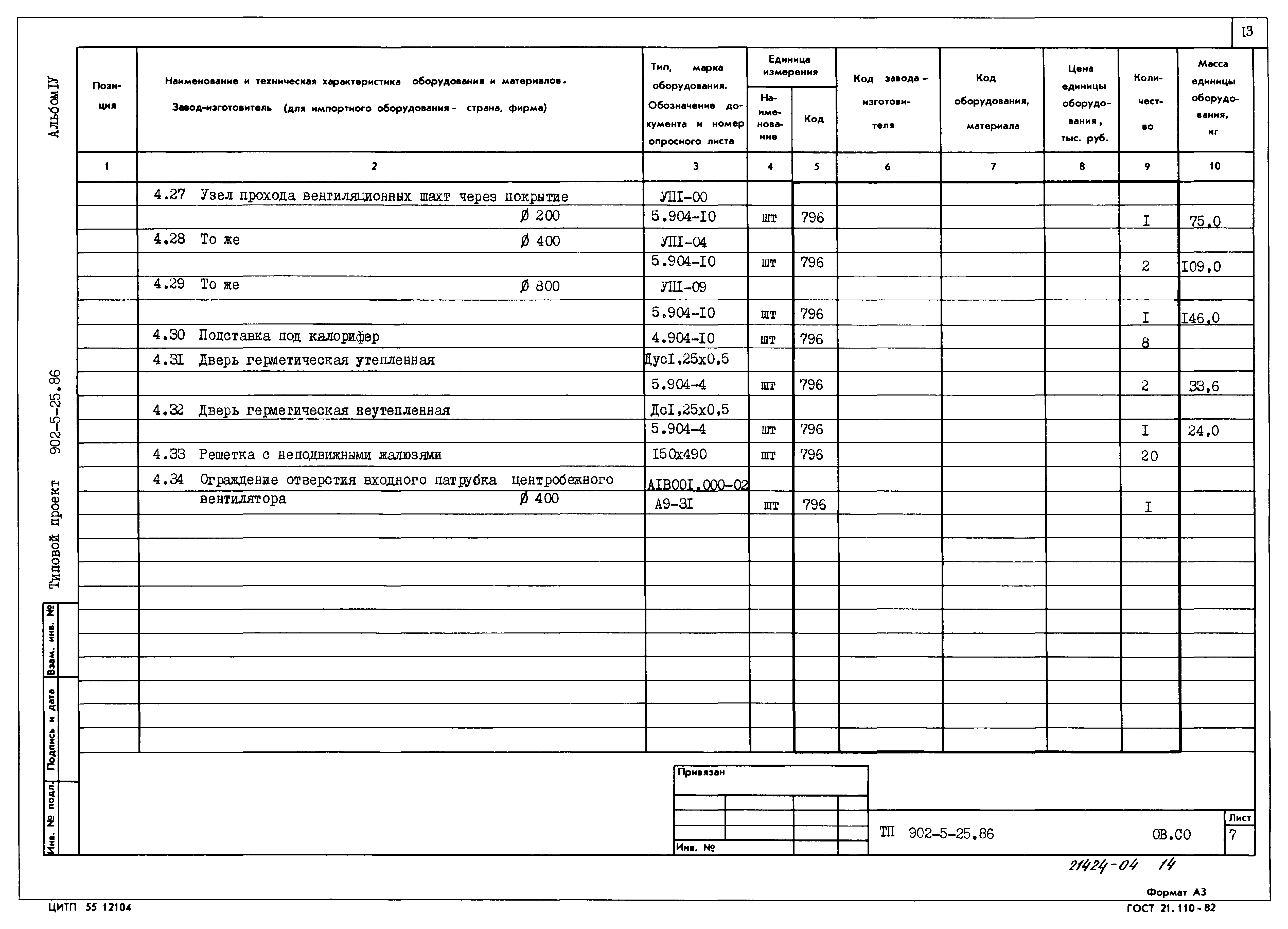 Типовой проект 902-5-25.86