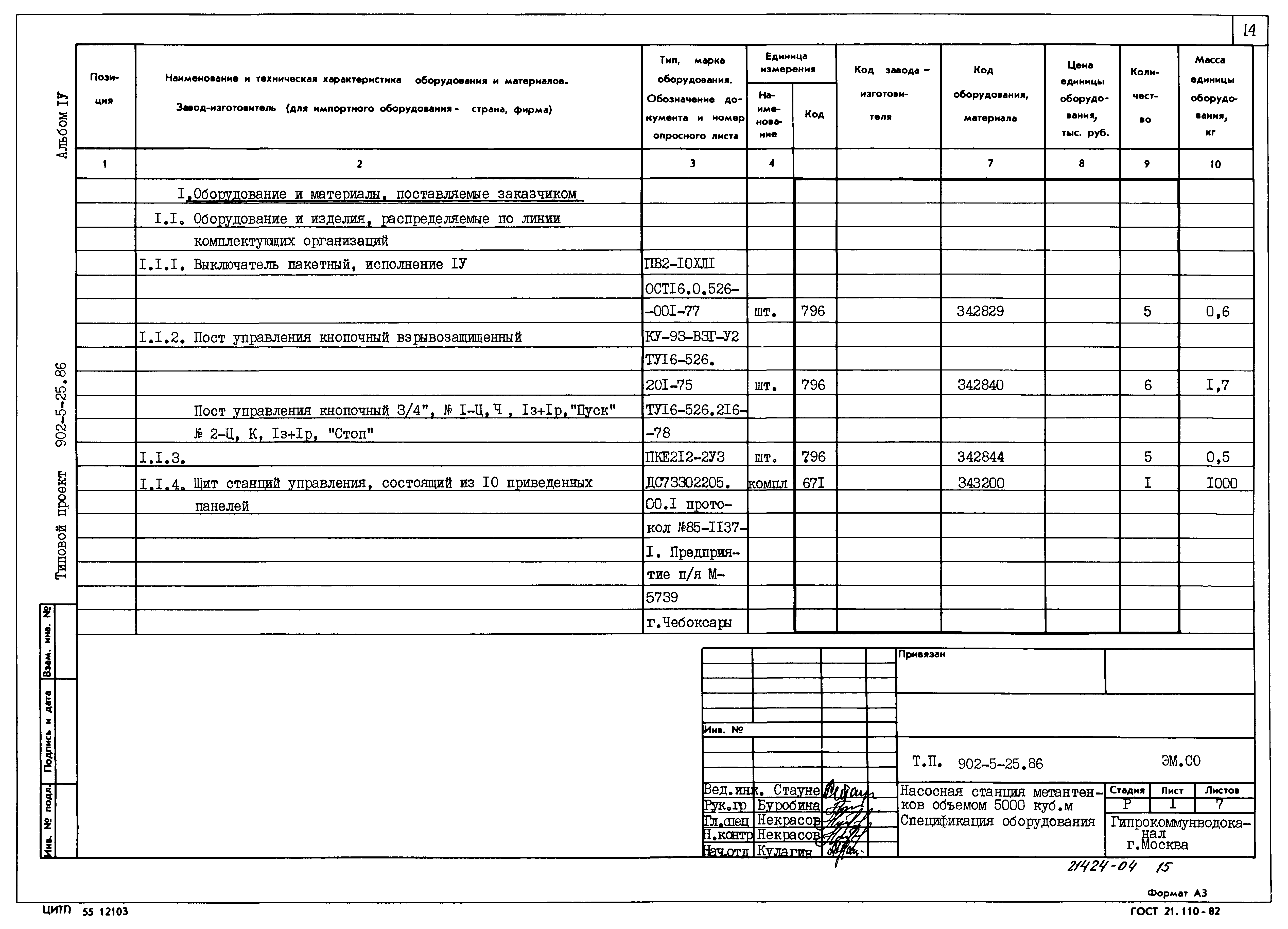 Типовой проект 902-5-25.86