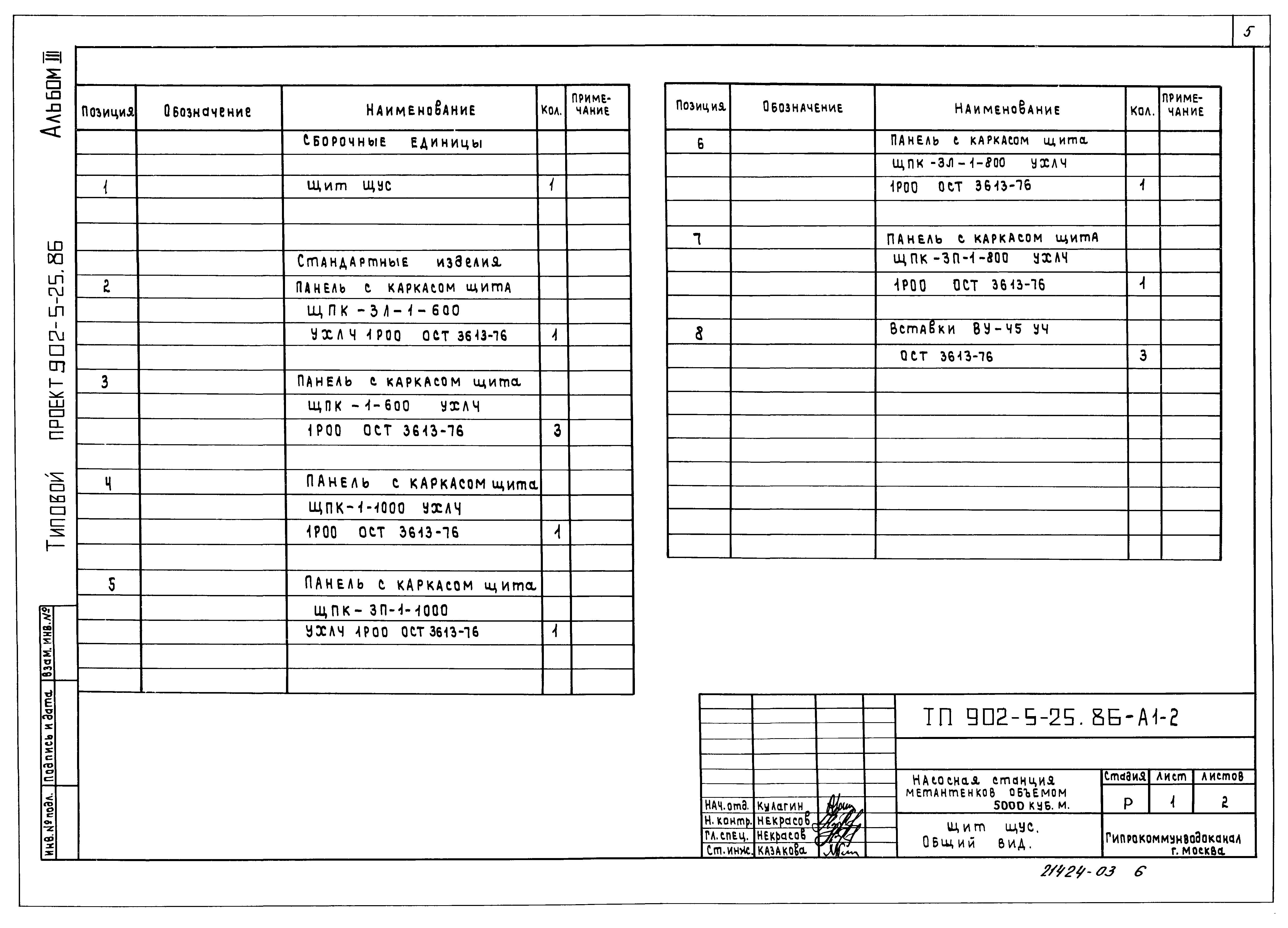 Типовой проект 902-5-25.86