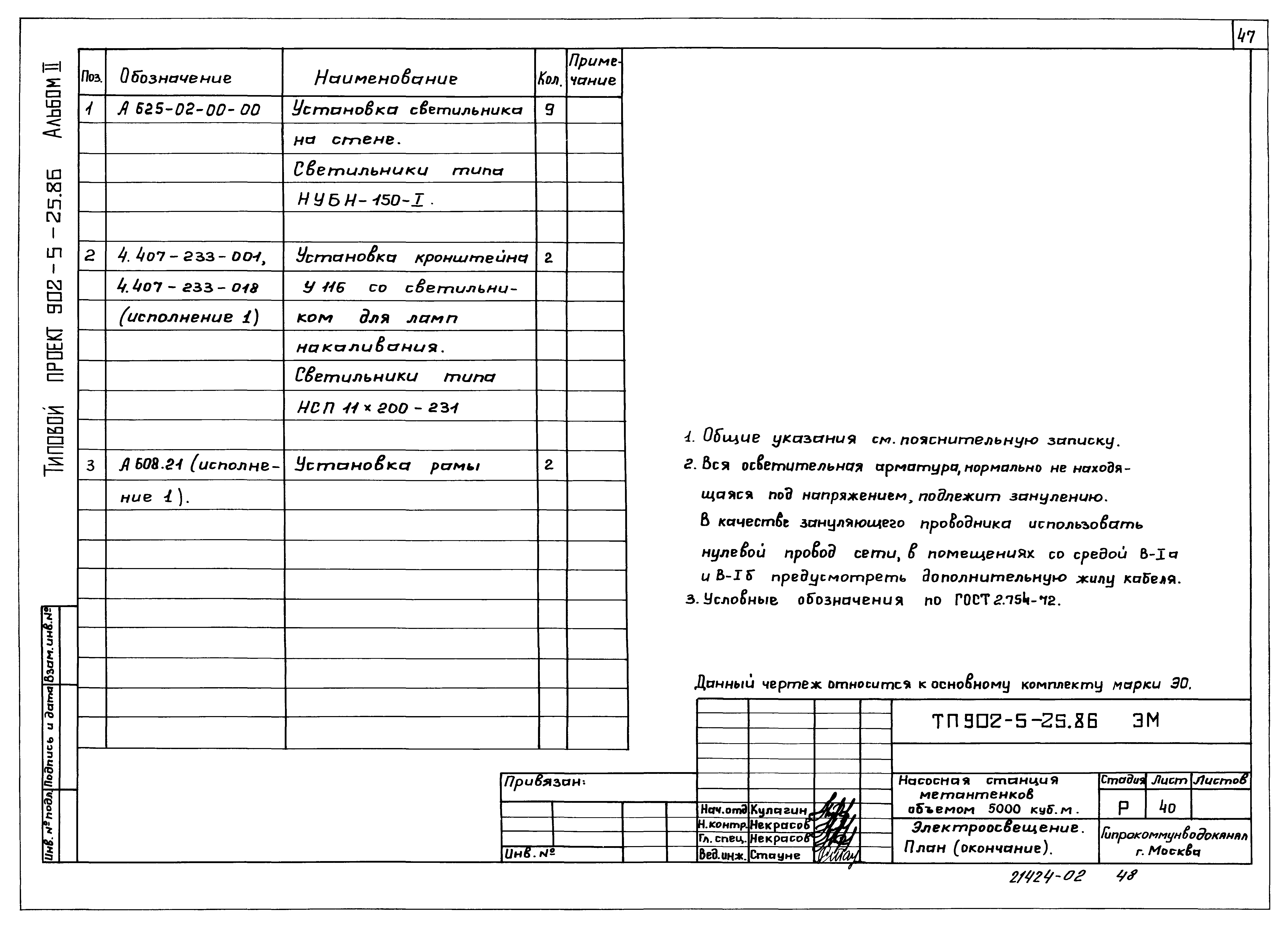 Типовой проект 902-5-25.86