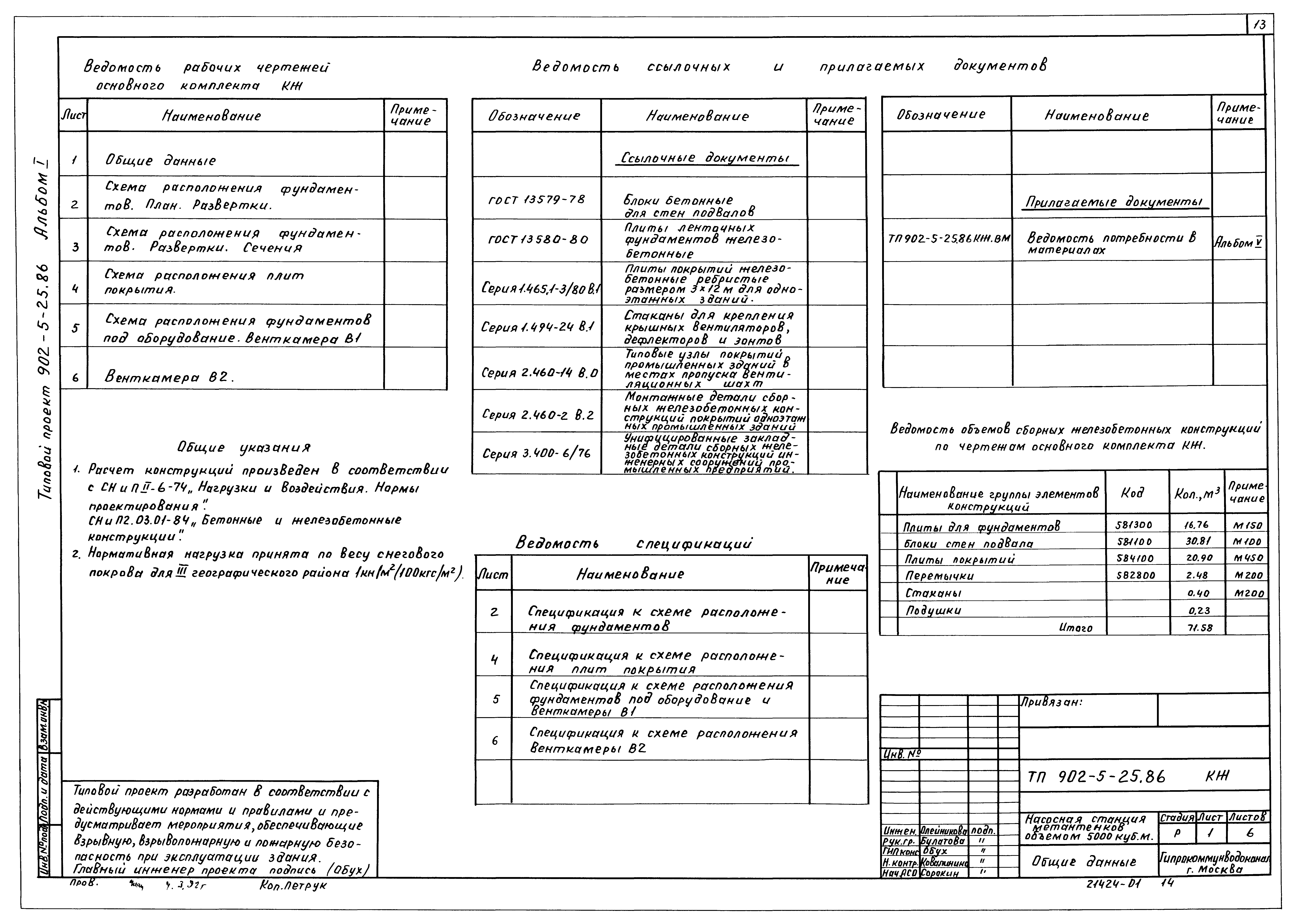Типовой проект 902-5-25.86