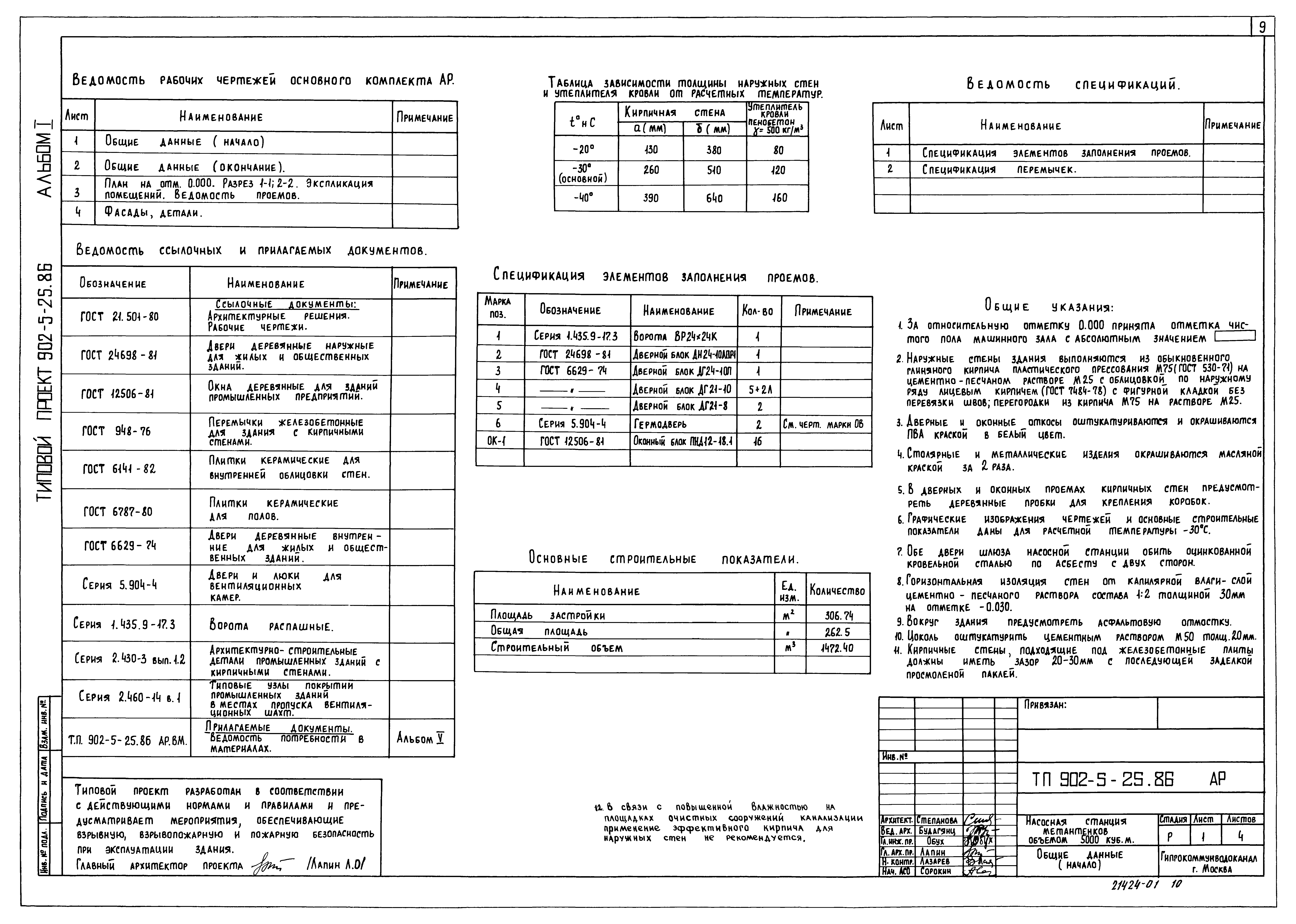 Типовой проект 902-5-25.86