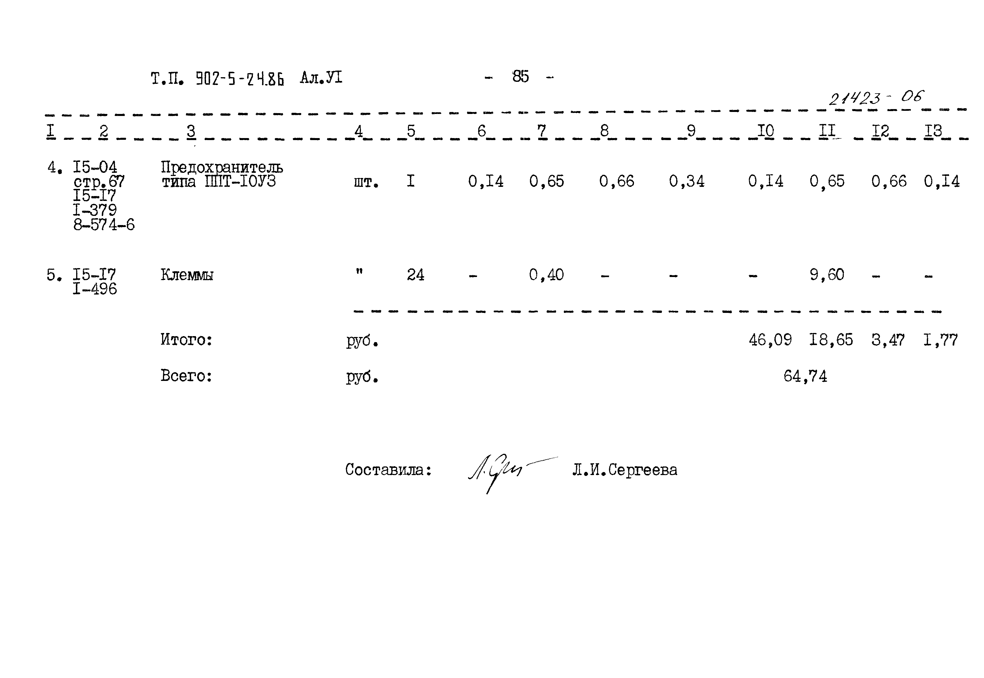 Типовой проект 902-5-24.86