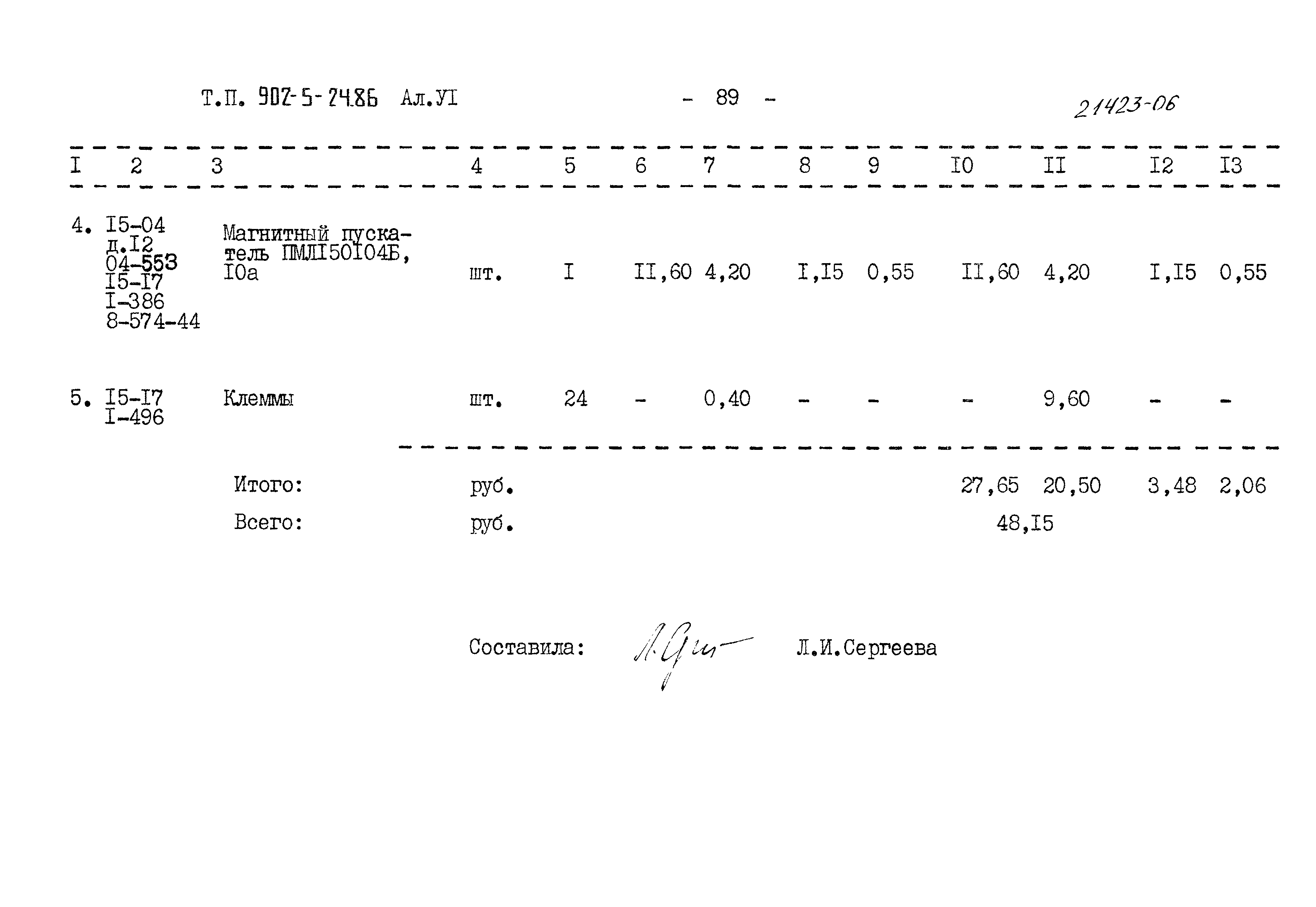 Типовой проект 902-5-24.86