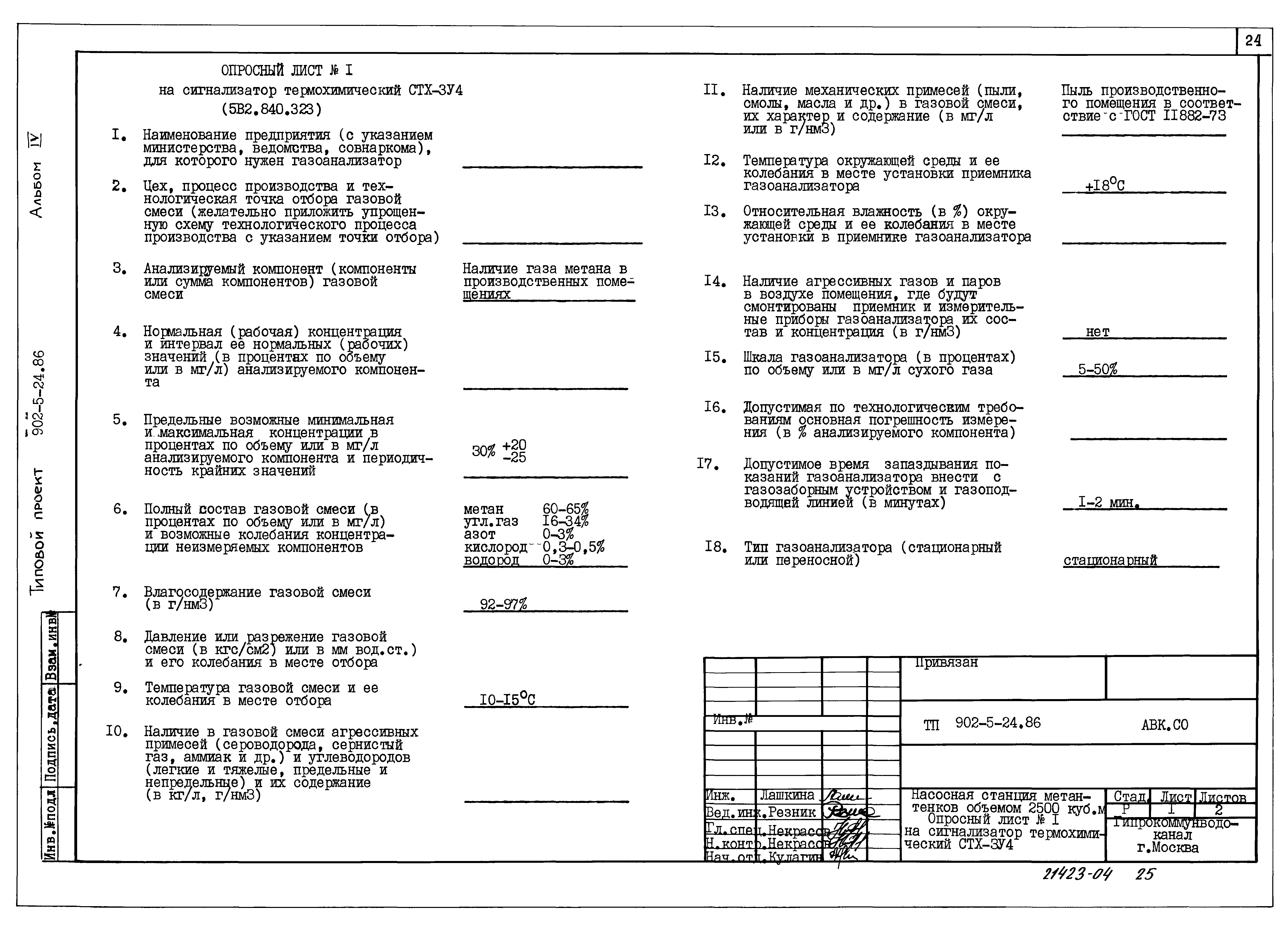 Типовой проект 902-5-24.86