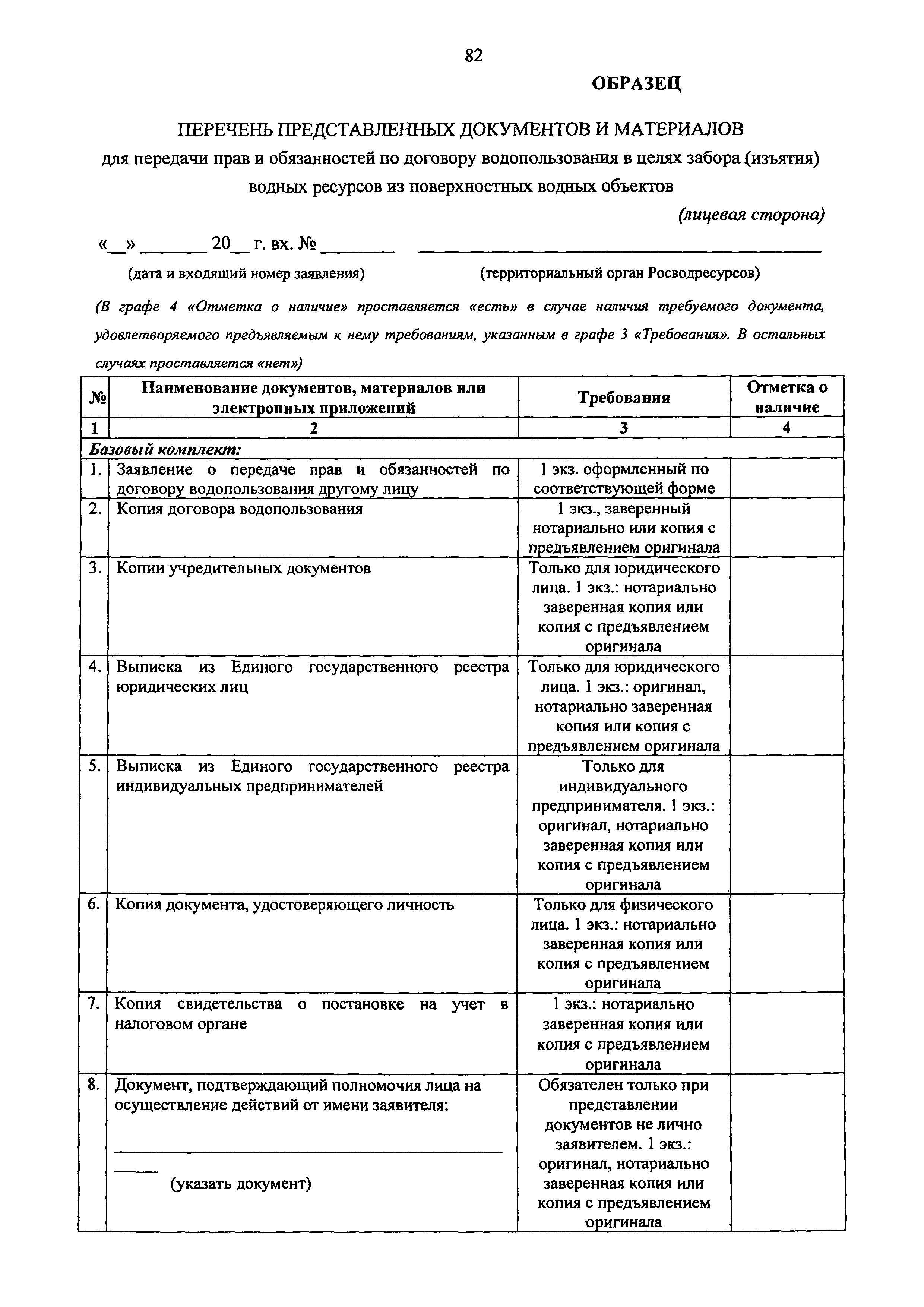 Скачать Административный регламент по осуществлению Федеральным агентством  водных ресурсов государственной функции по предоставлению права пользования  водными объектами на основании договоров водопользования