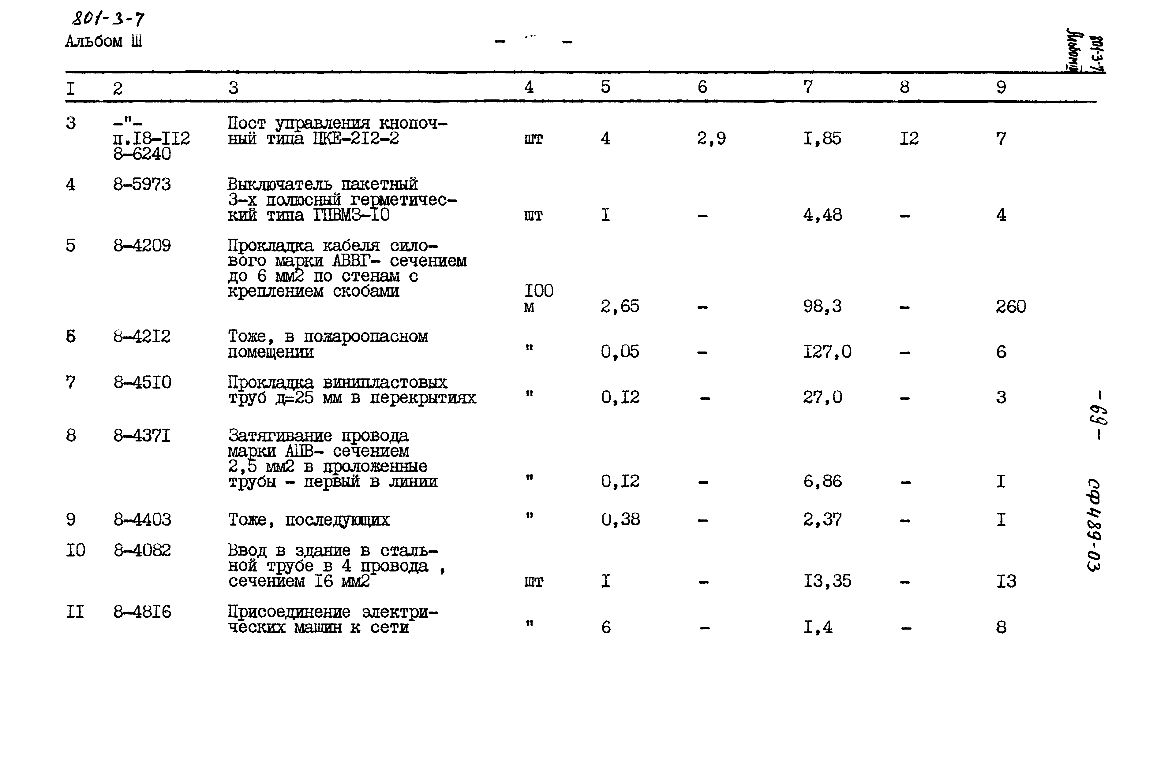 Типовой проект 801-3-7