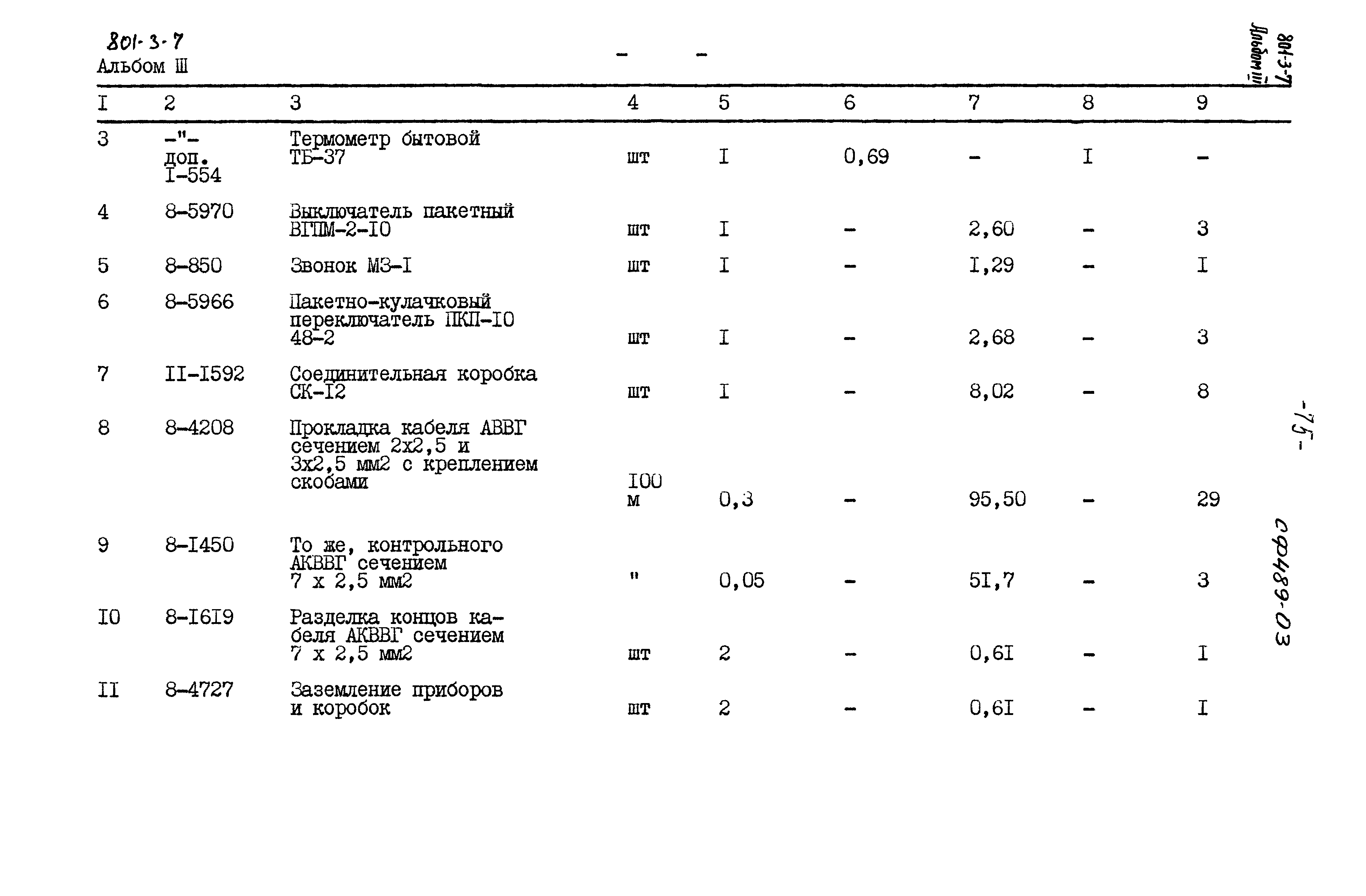Типовой проект 801-3-7