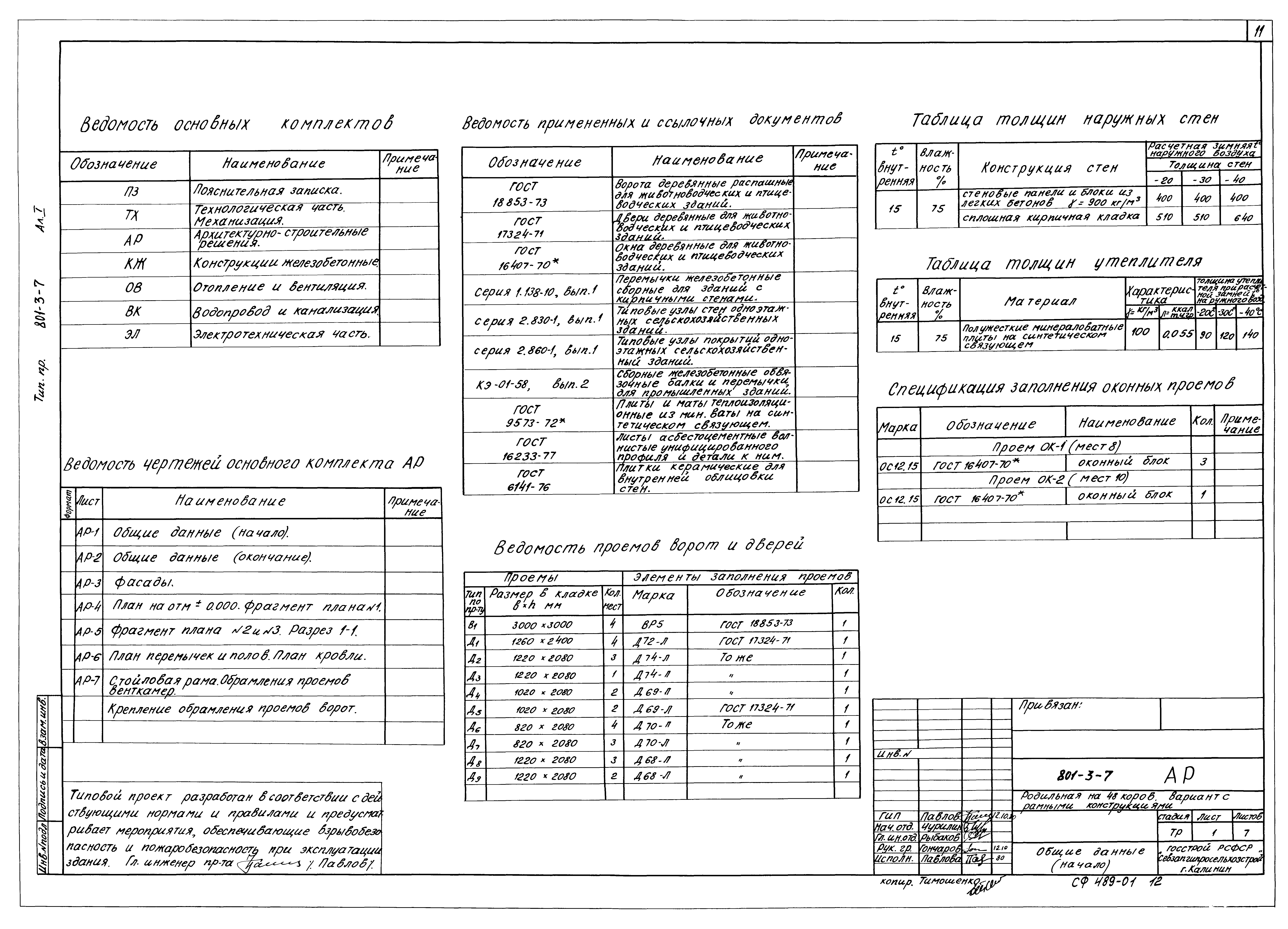 Типовой проект 801-3-7