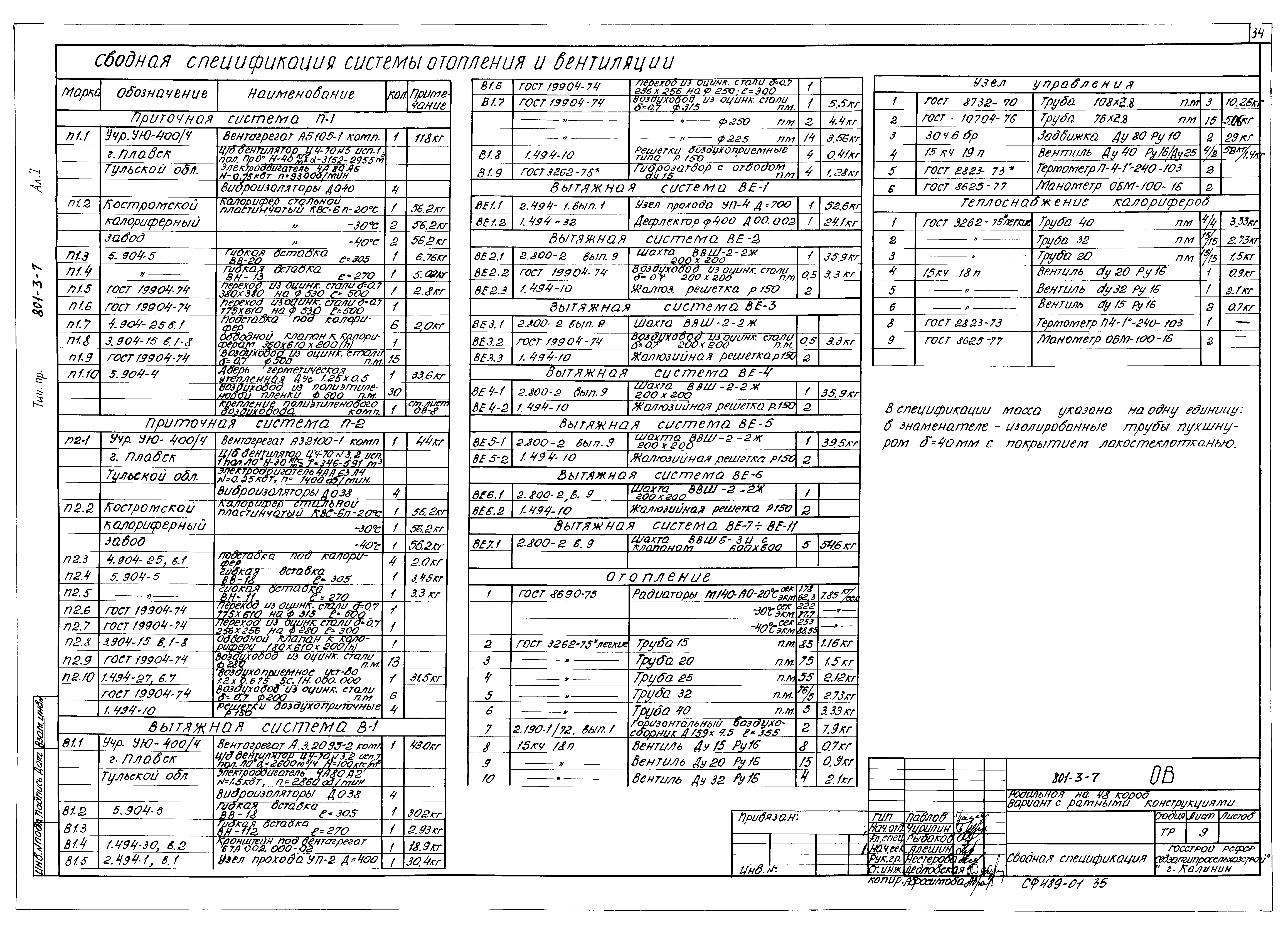 Типовой проект 801-3-7