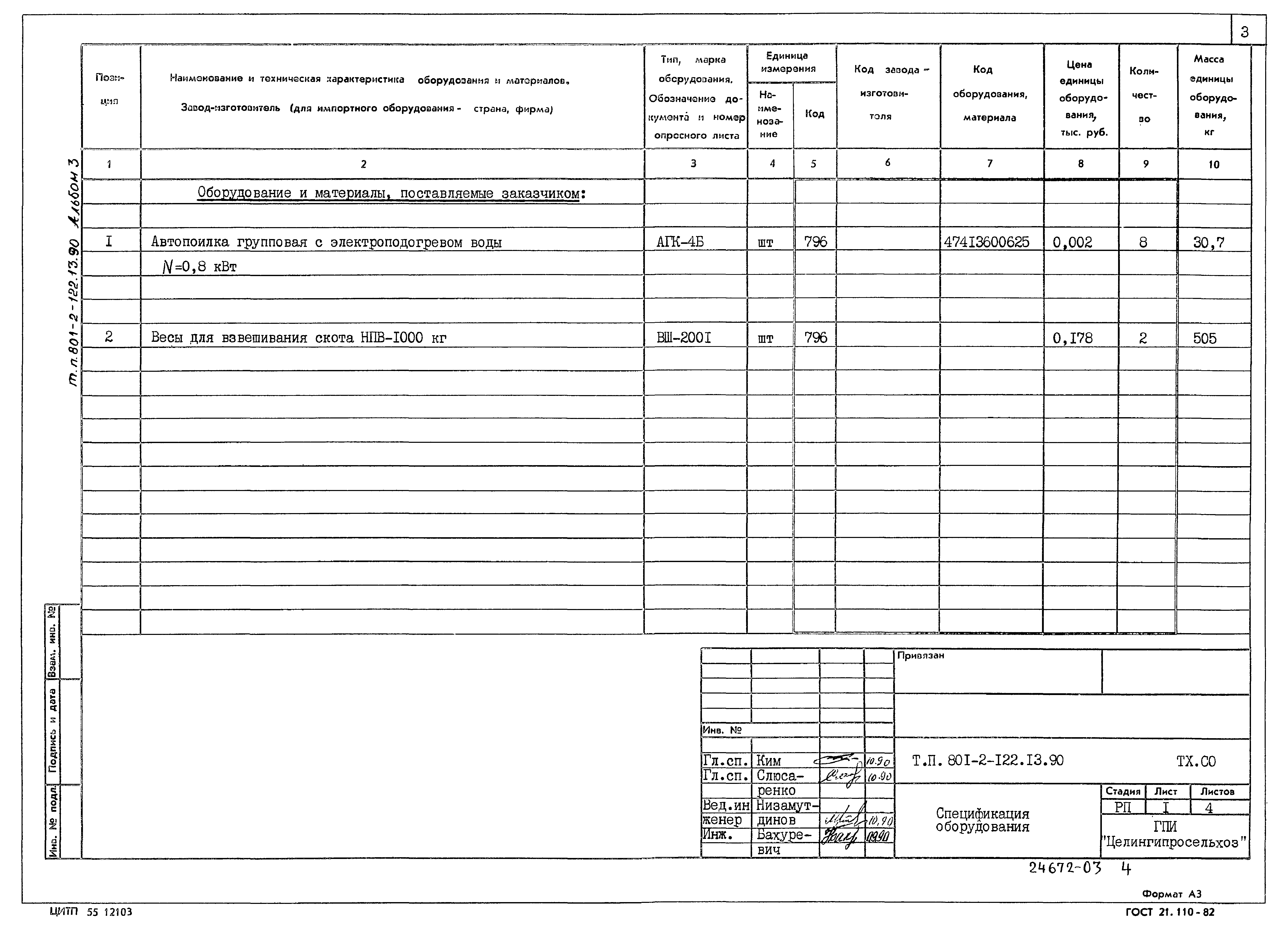 Зональный типовой проект 801-2-122.13.90