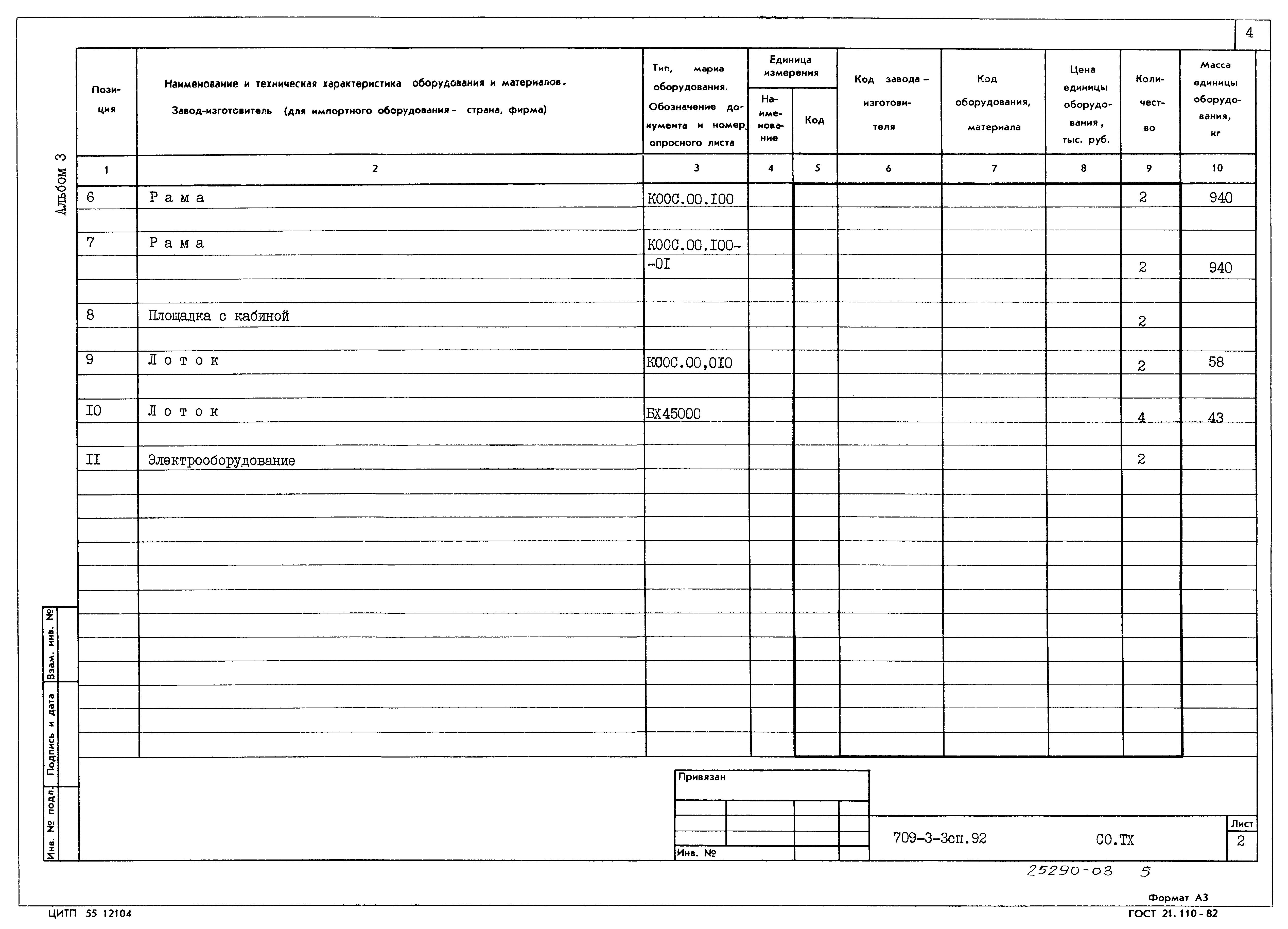 Типовой проект 709-3-3сп.92