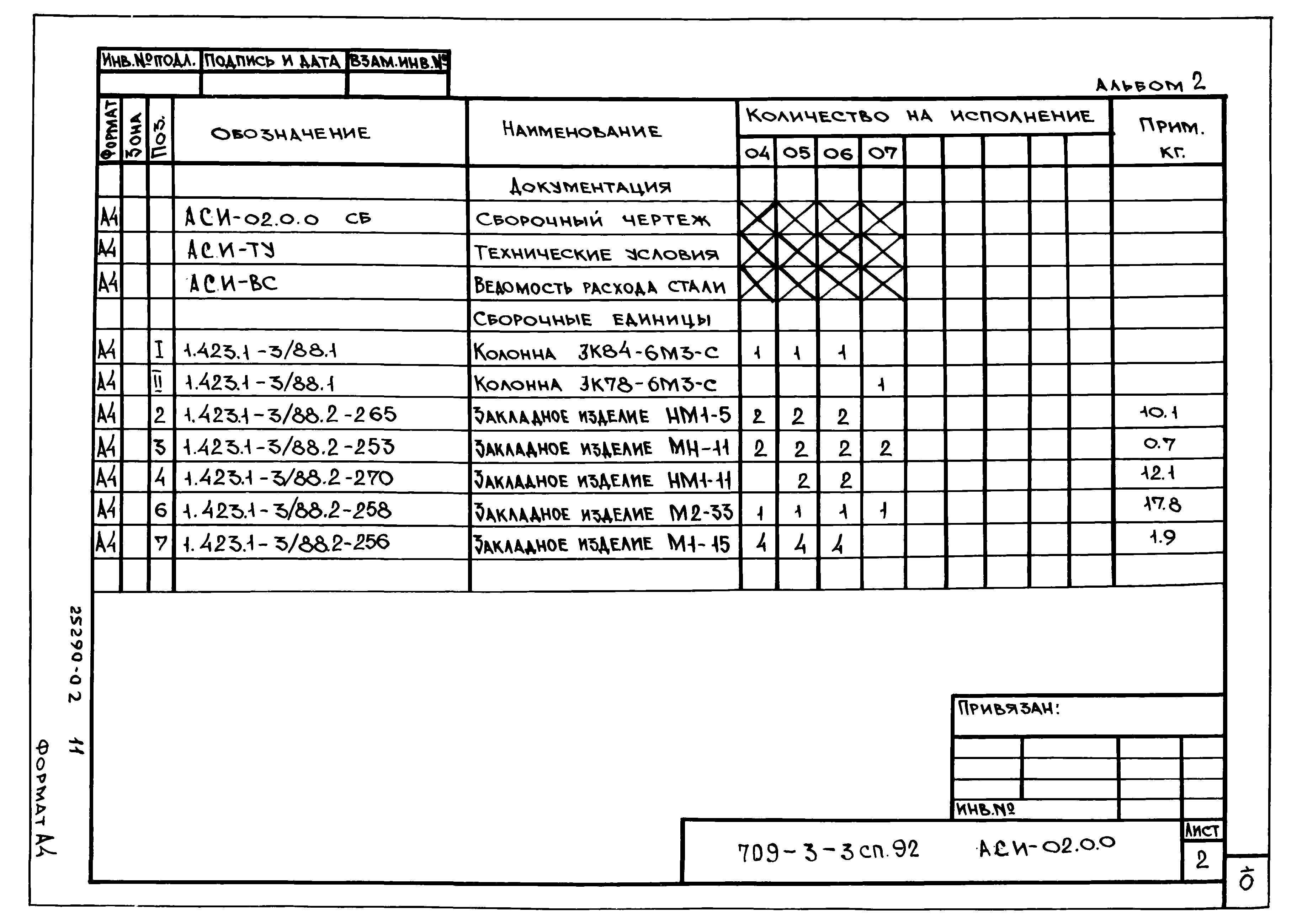 Типовой проект 709-3-3сп.92