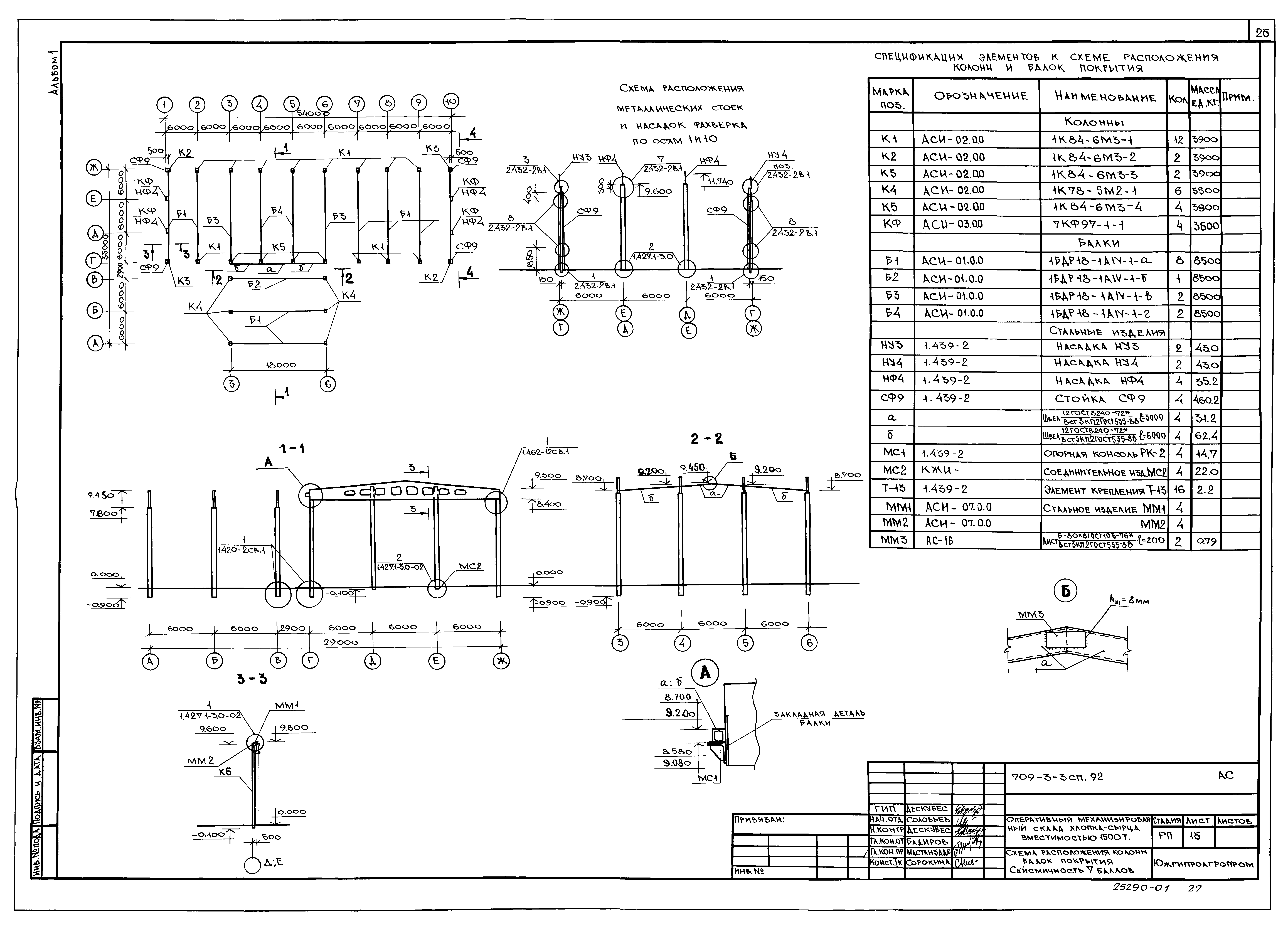 Типовой проект 709-3-3сп.92