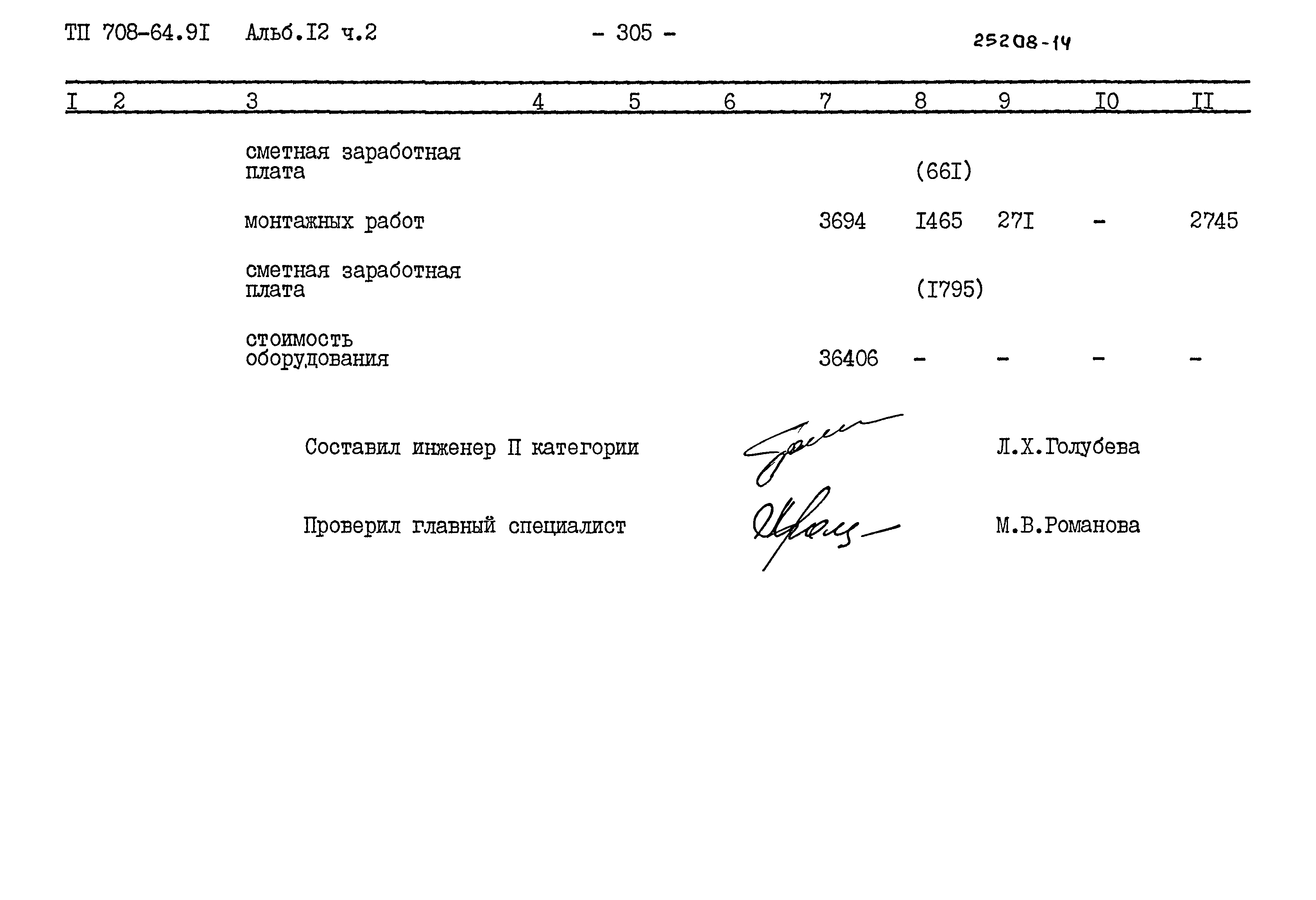 Типовой проект 708-64.91