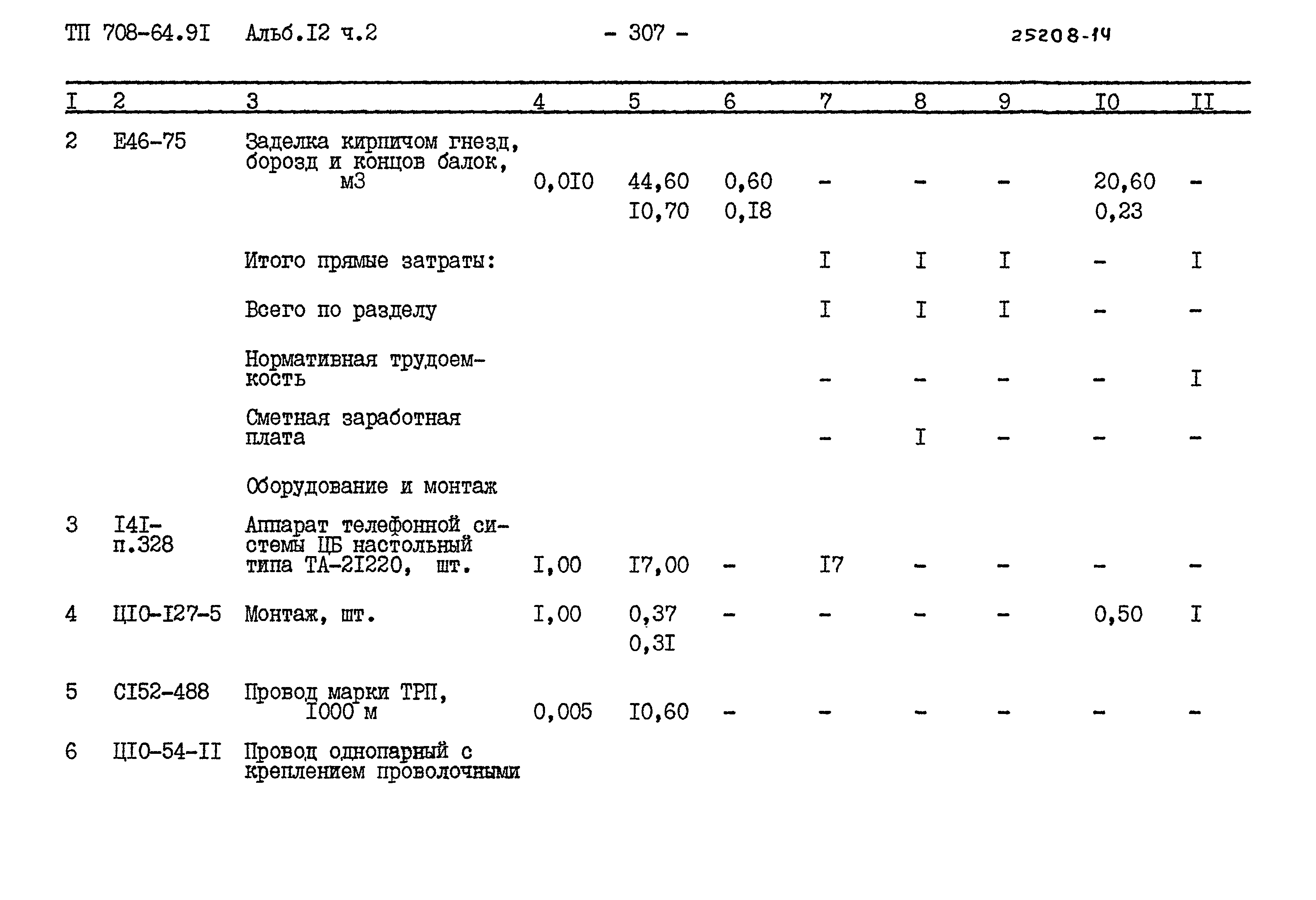 Типовой проект 708-64.91