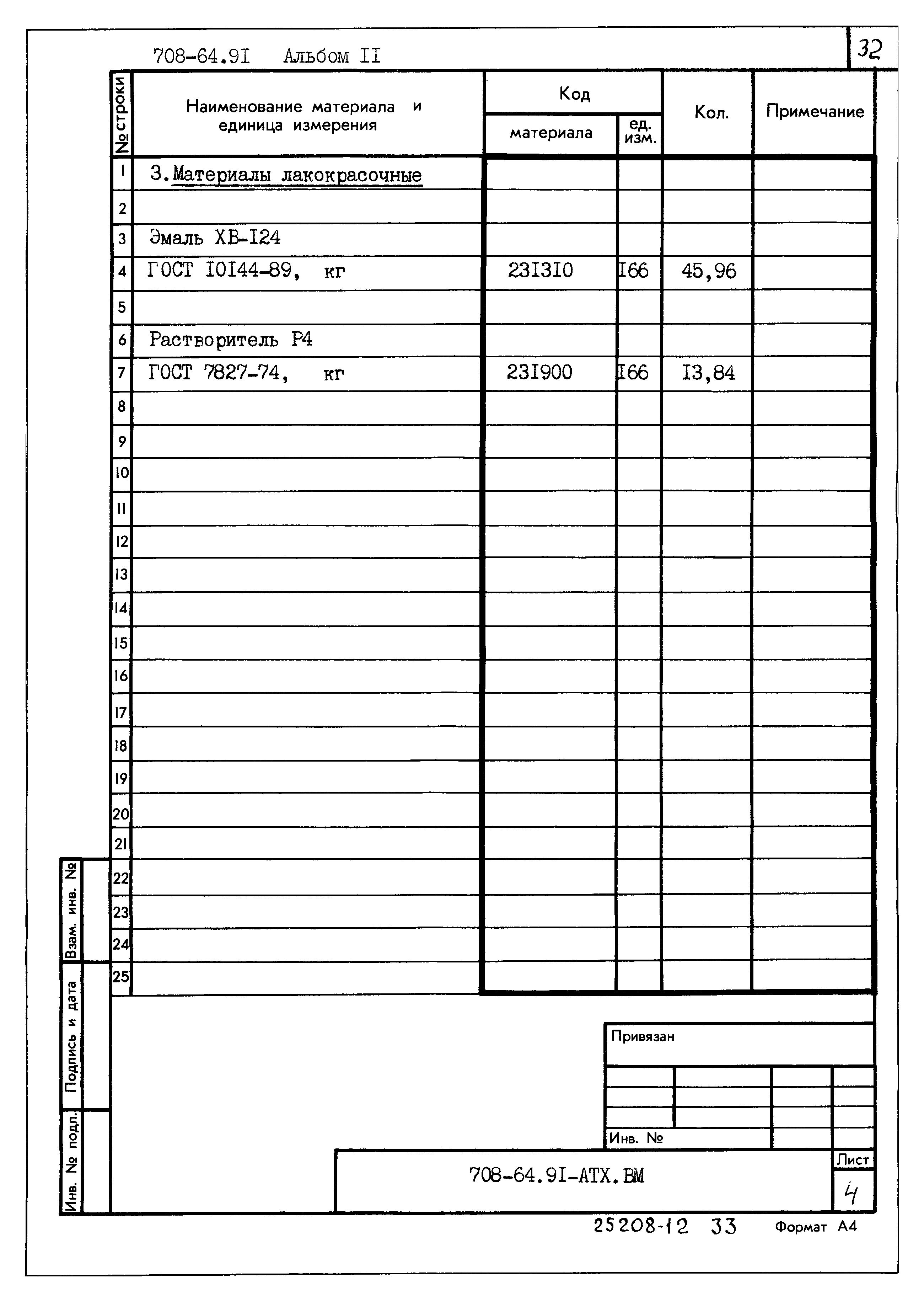 Типовой проект 708-64.91