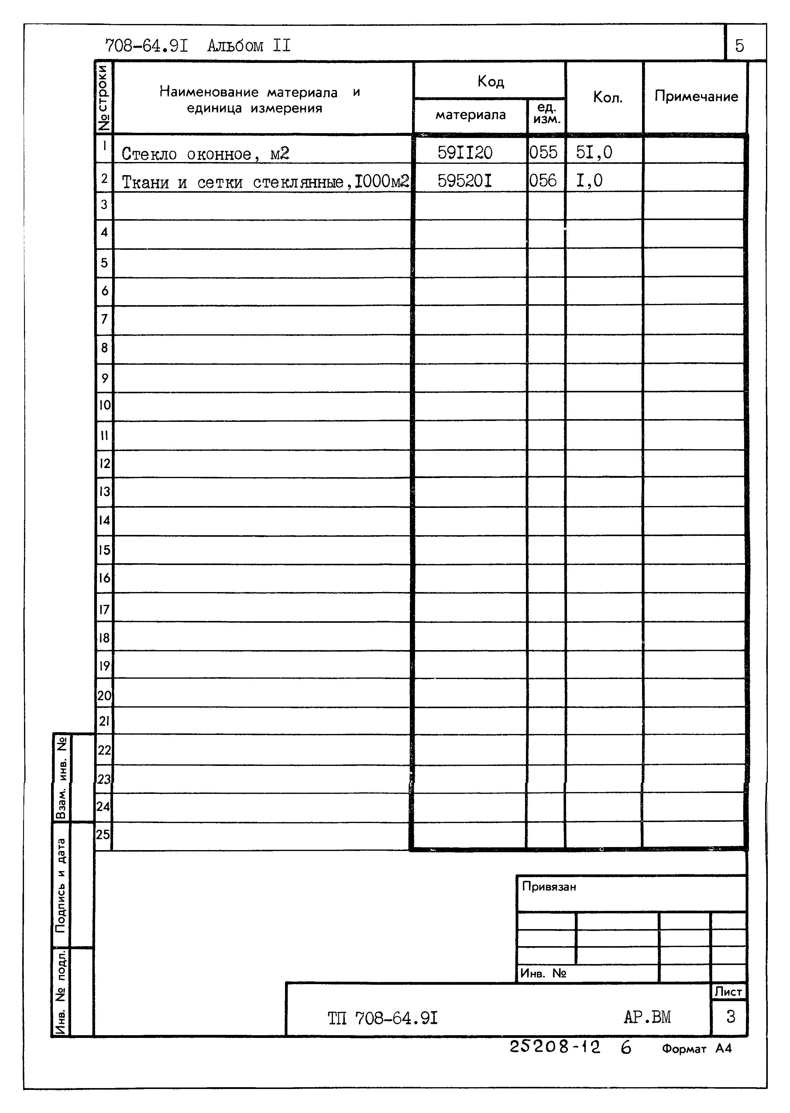 Типовой проект 708-64.91
