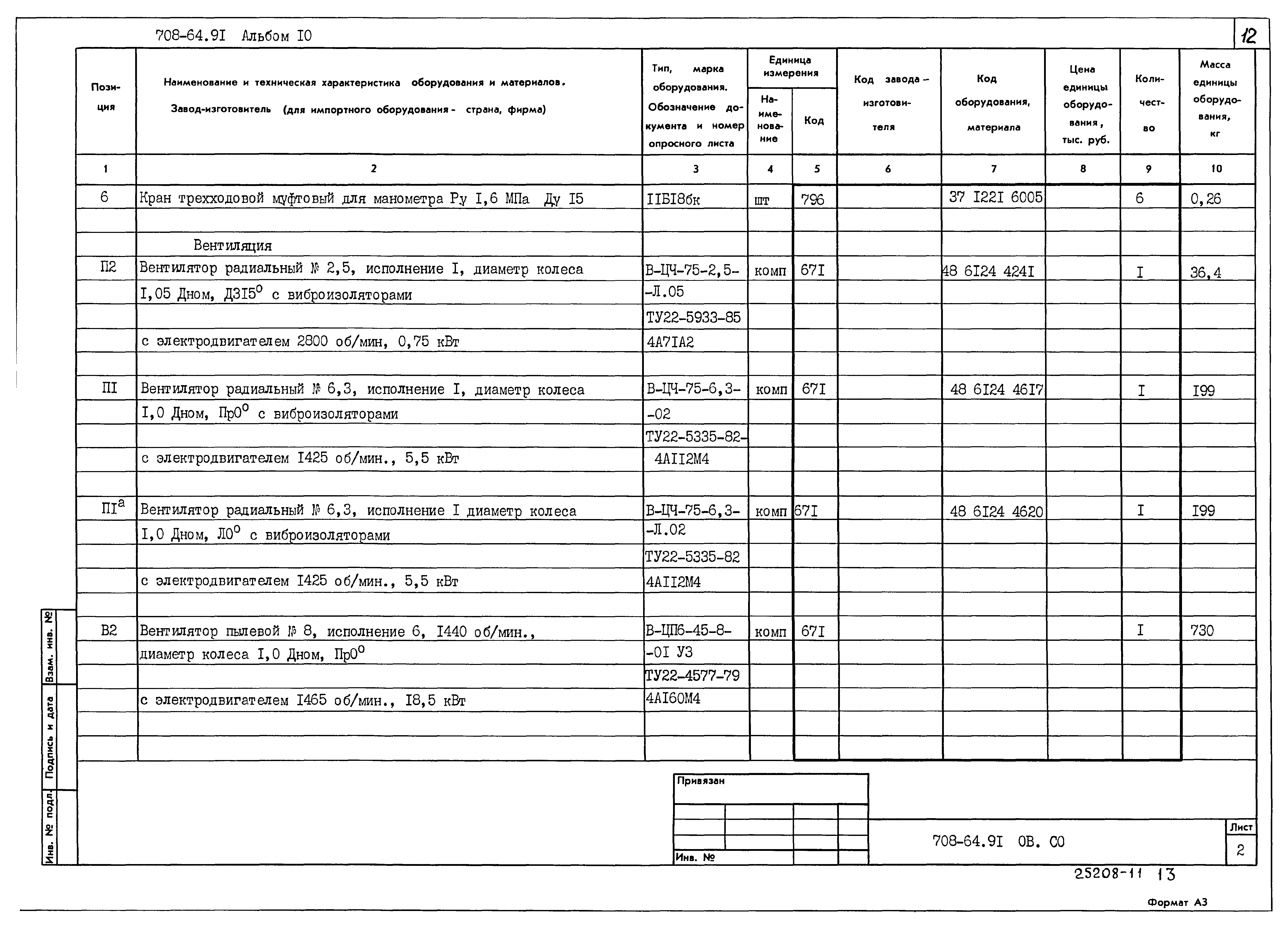 Типовой проект 708-64.91