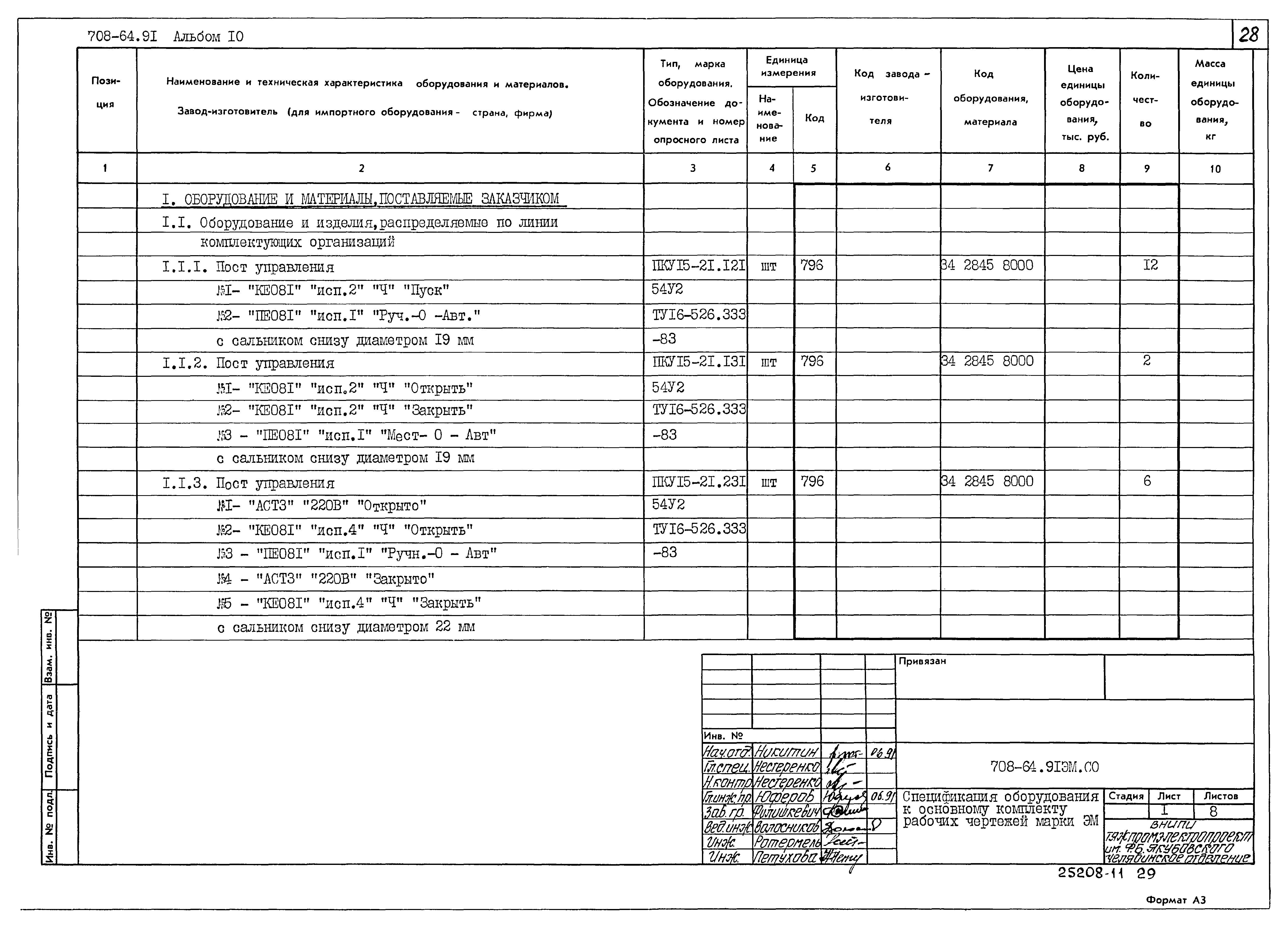 Типовой проект 708-64.91