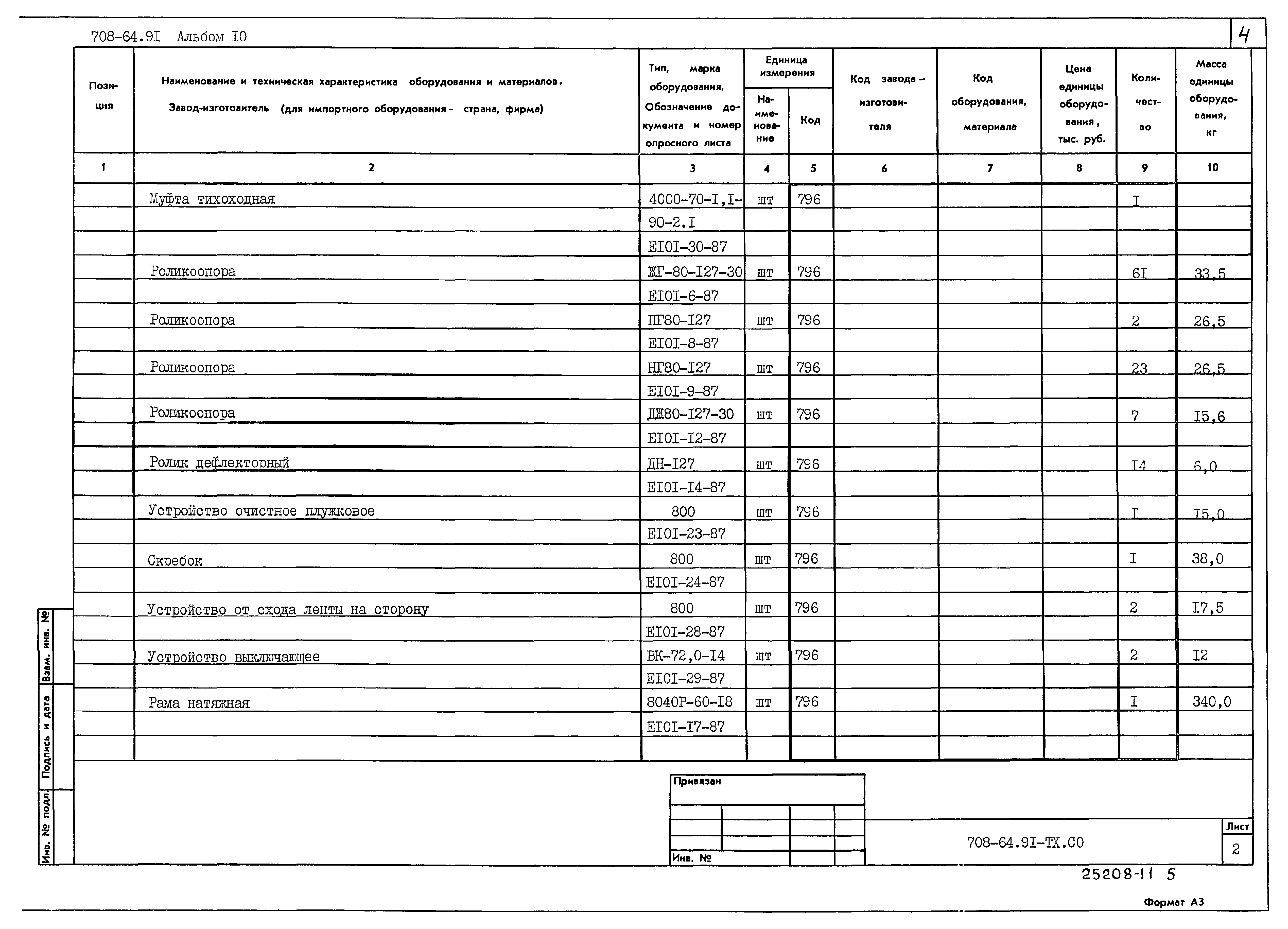 Типовой проект 708-64.91