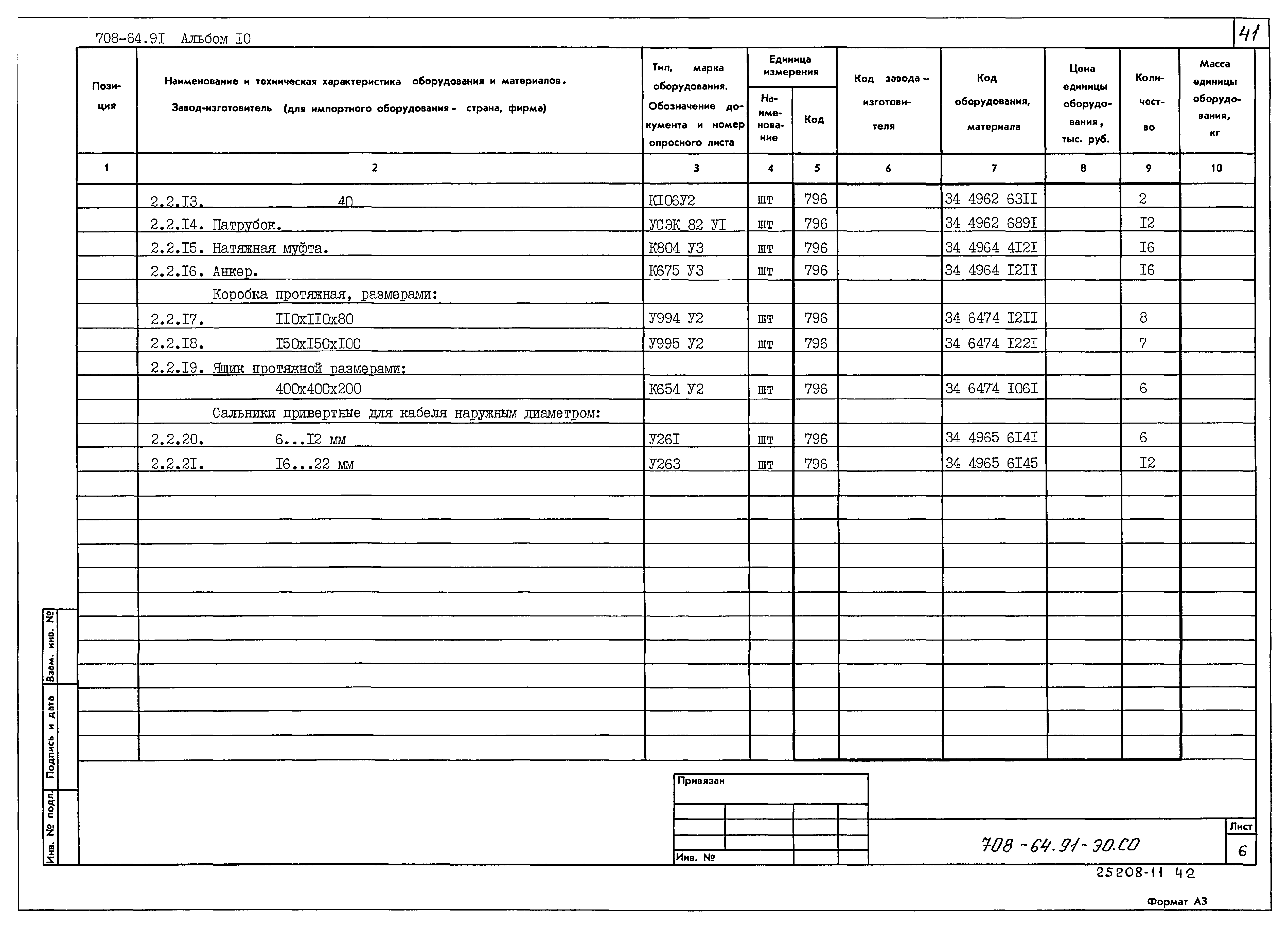 Типовой проект 708-64.91