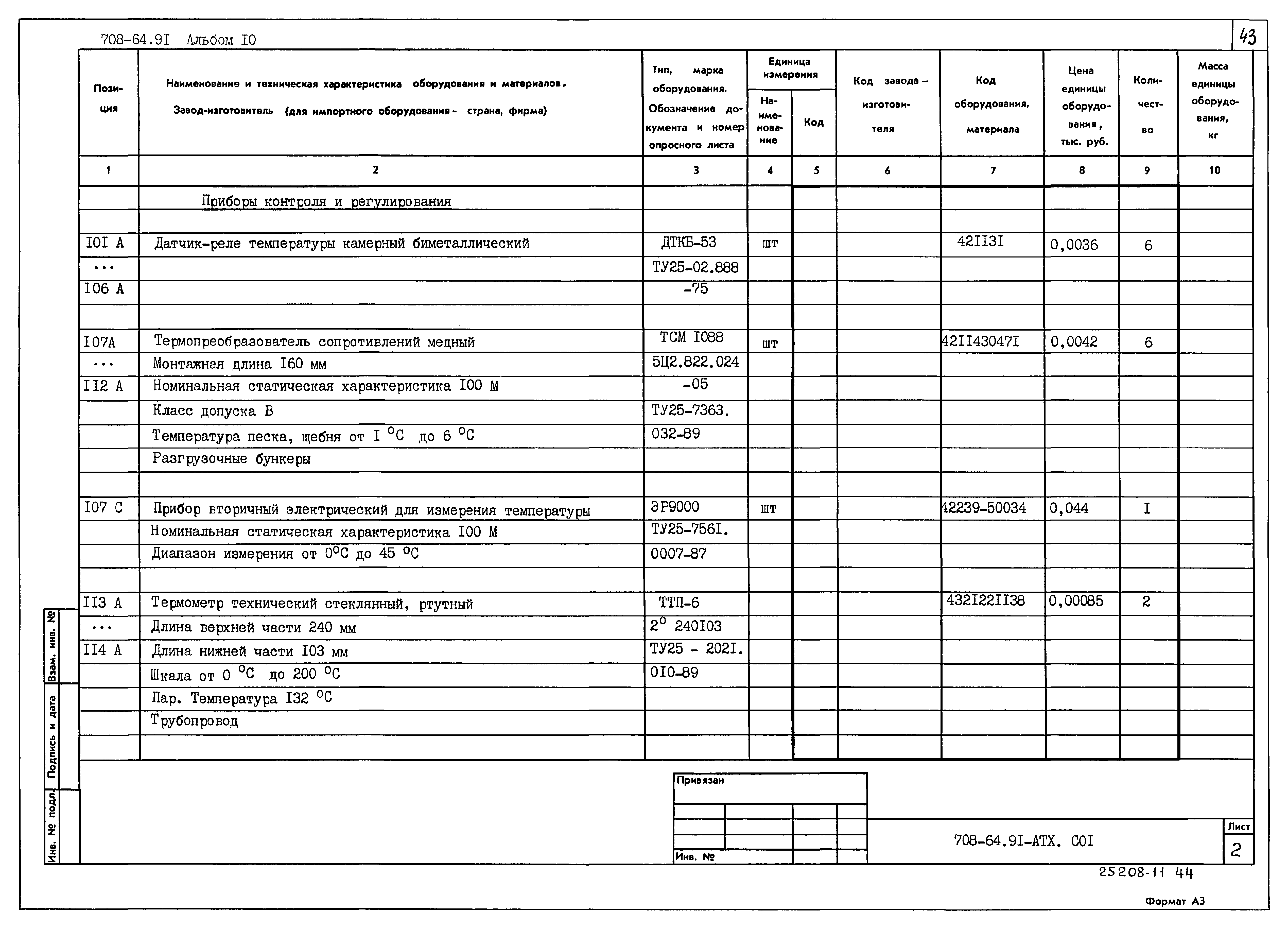 Типовой проект 708-64.91