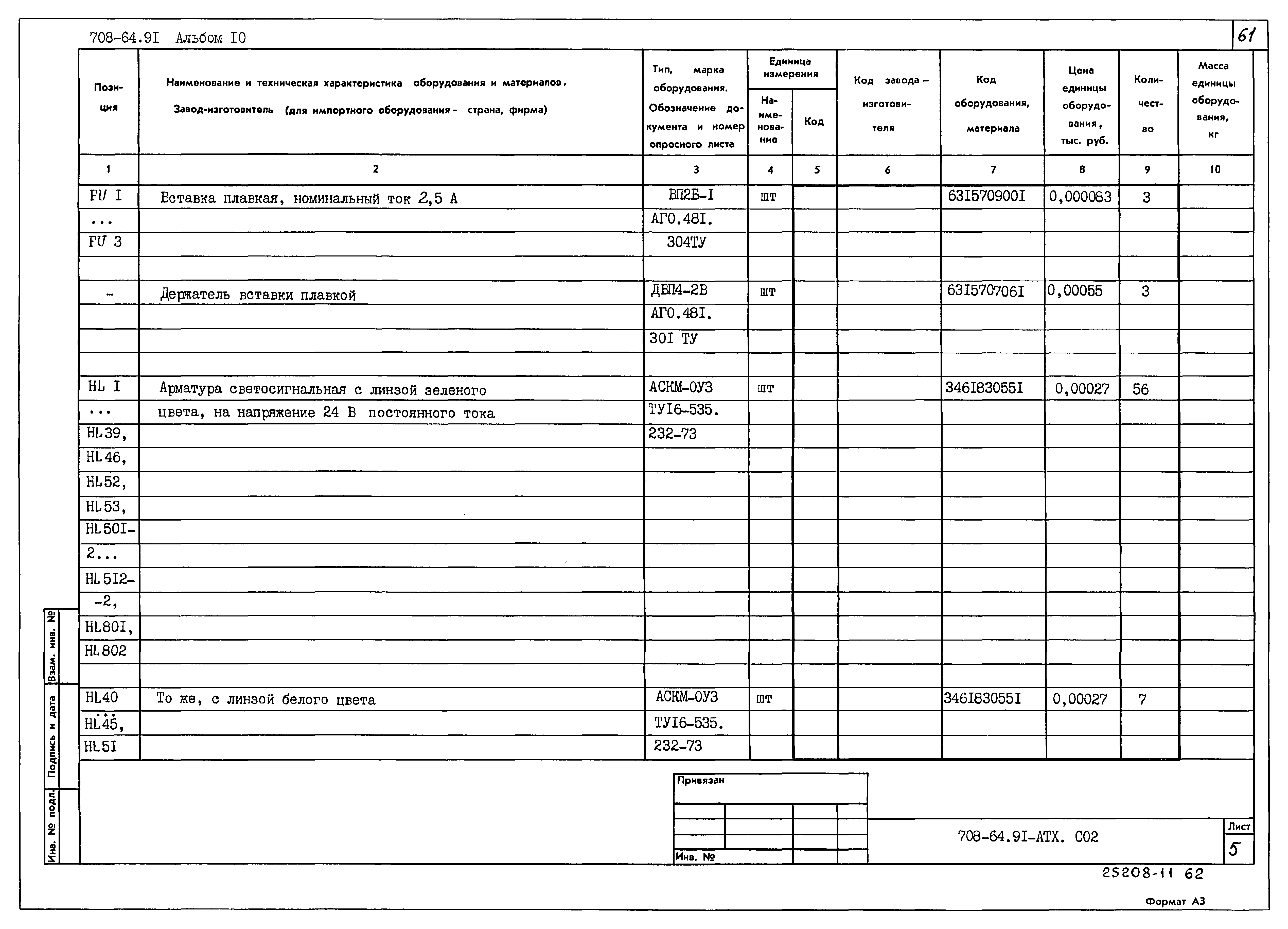 Типовой проект 708-64.91