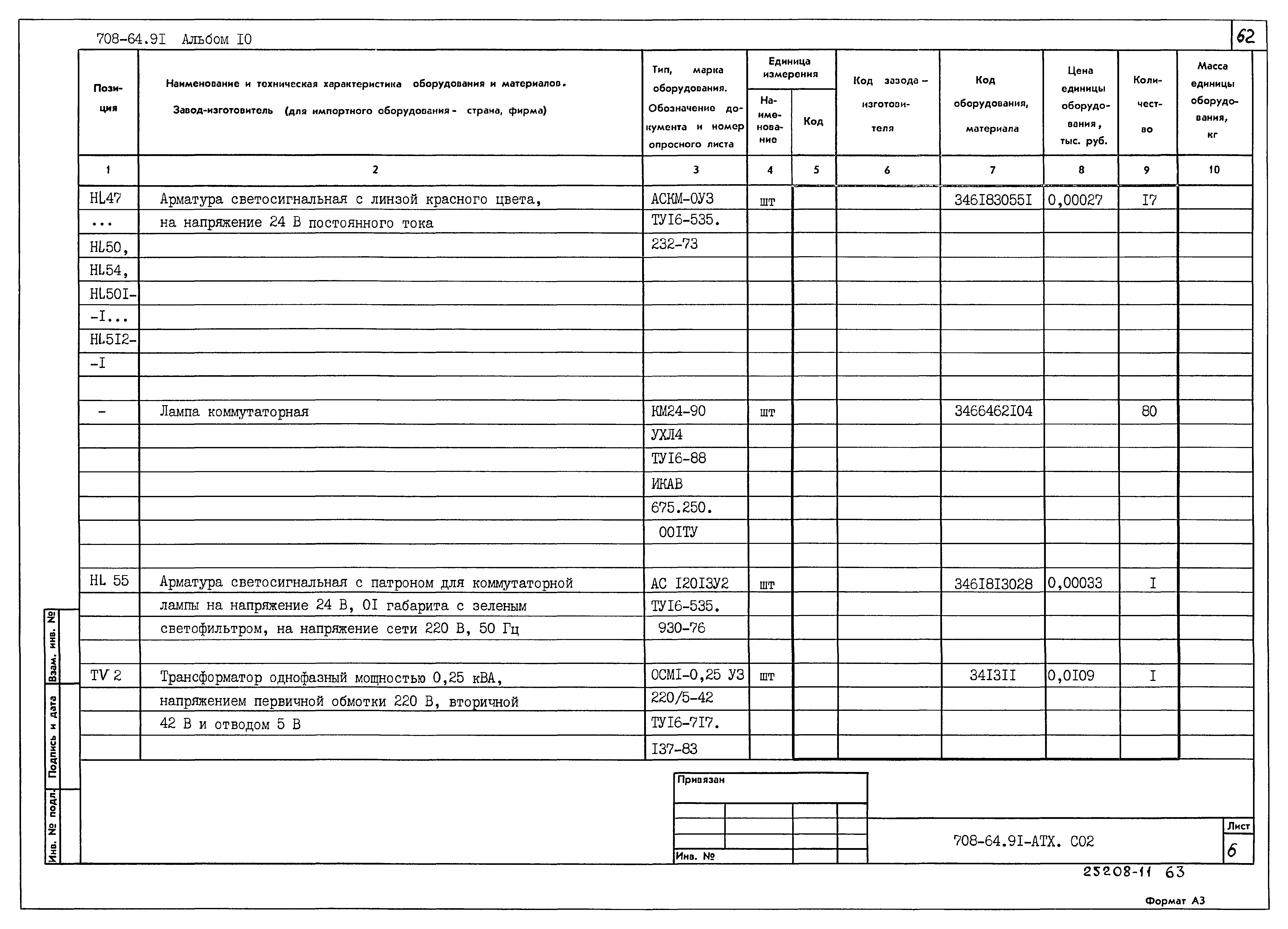 Типовой проект 708-64.91