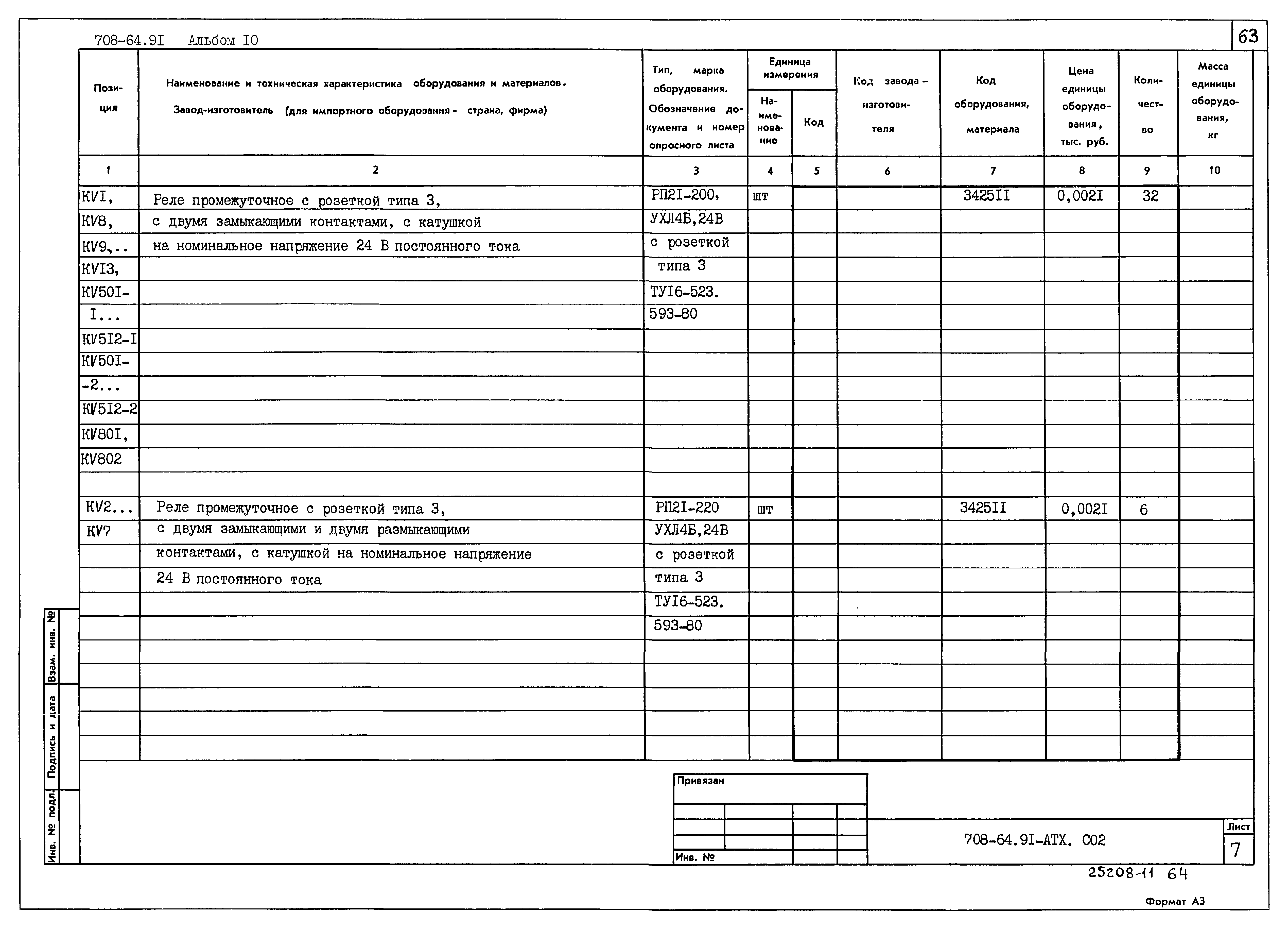 Типовой проект 708-64.91