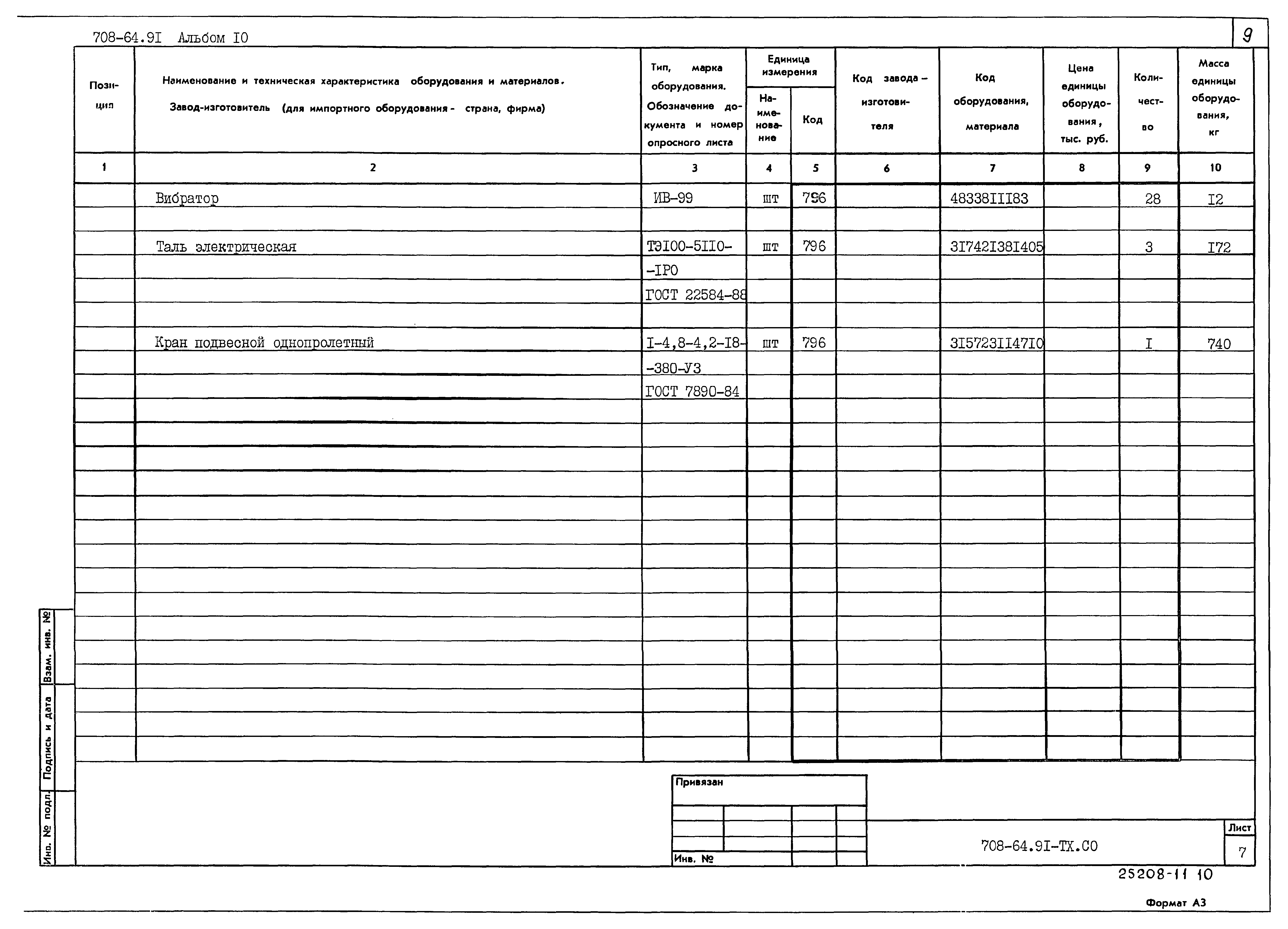 Типовой проект 708-64.91