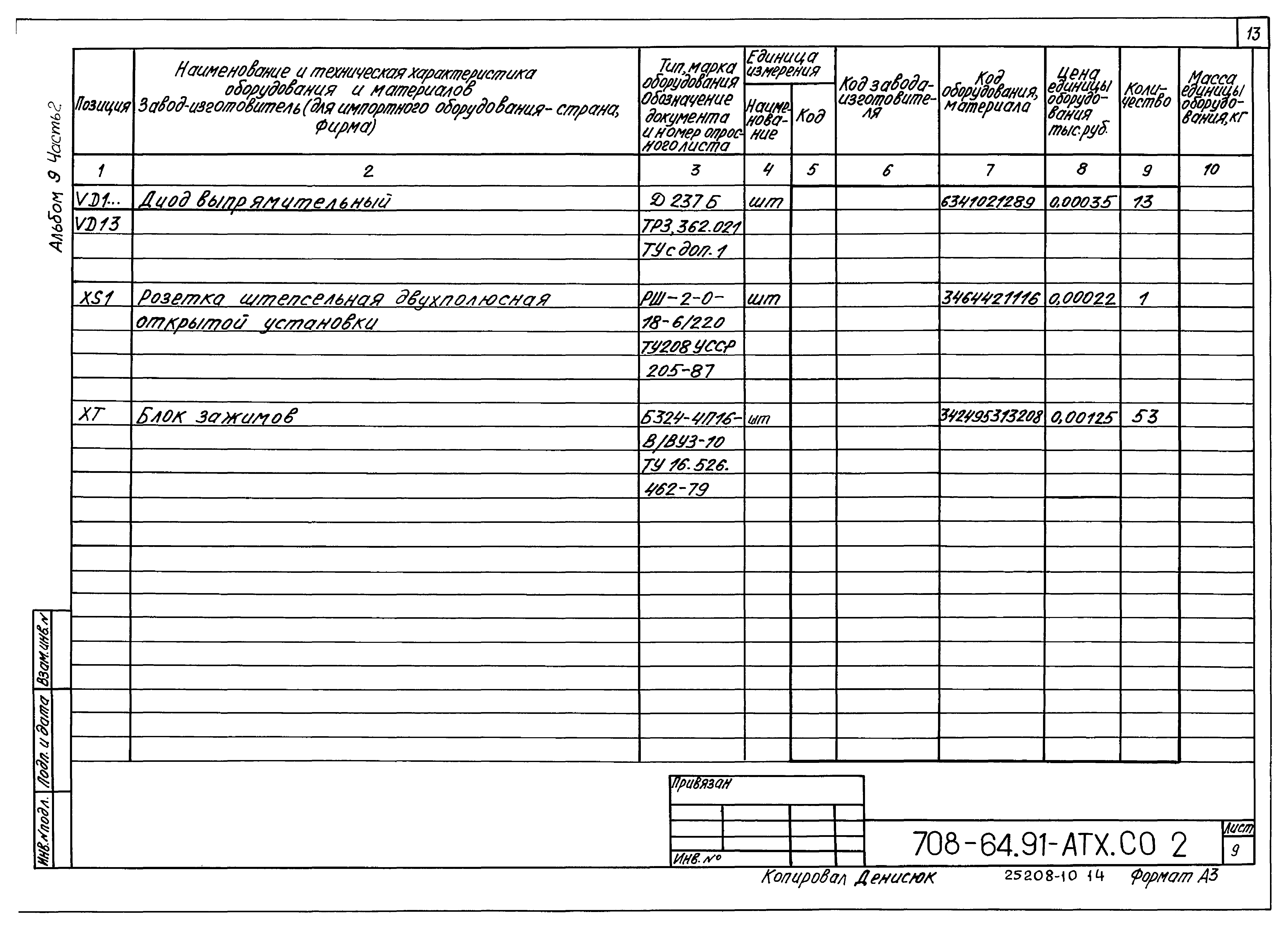 Типовой проект 708-64.91