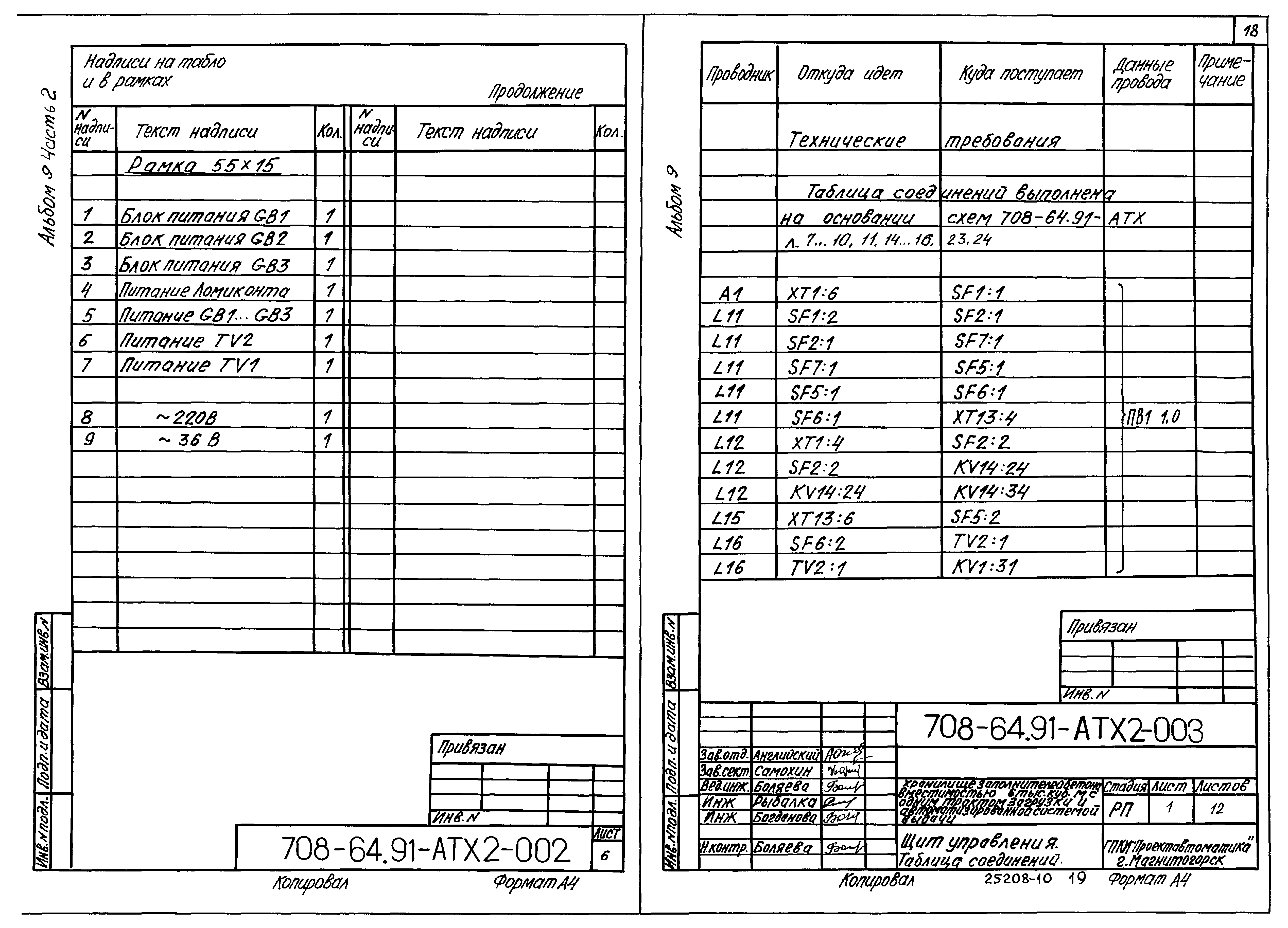 Типовой проект 708-64.91