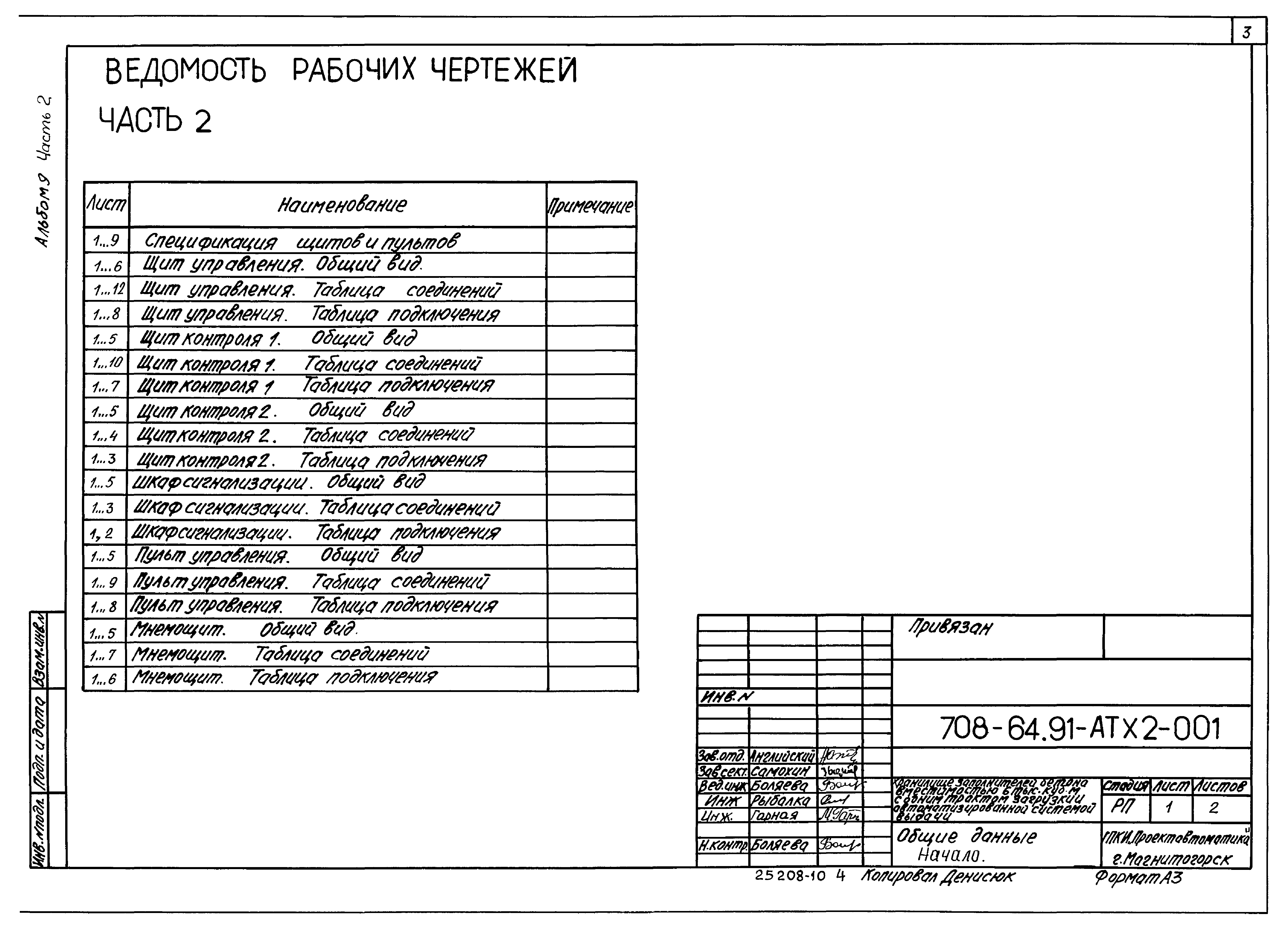 Типовой проект 708-64.91