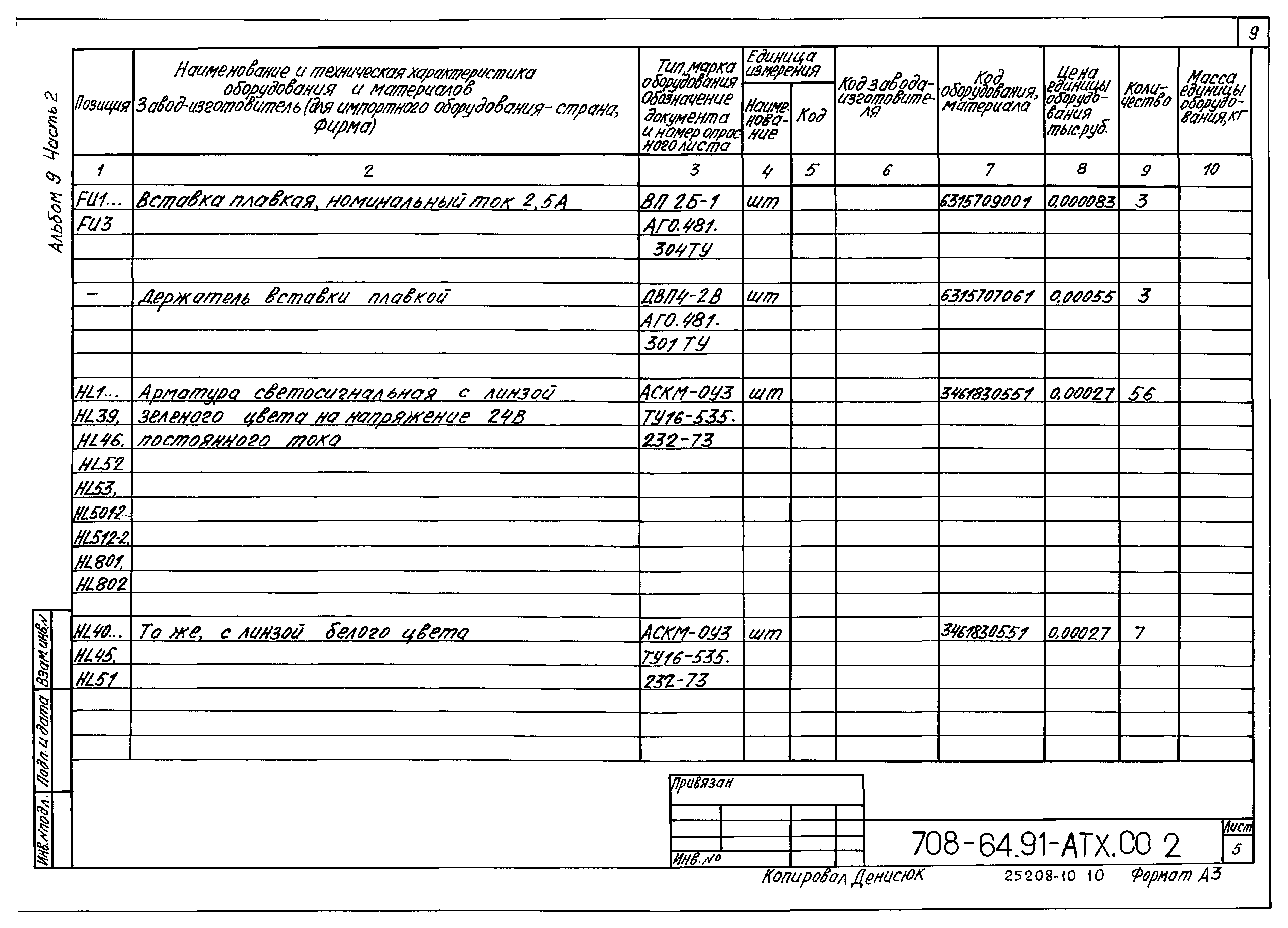 Типовой проект 708-64.91