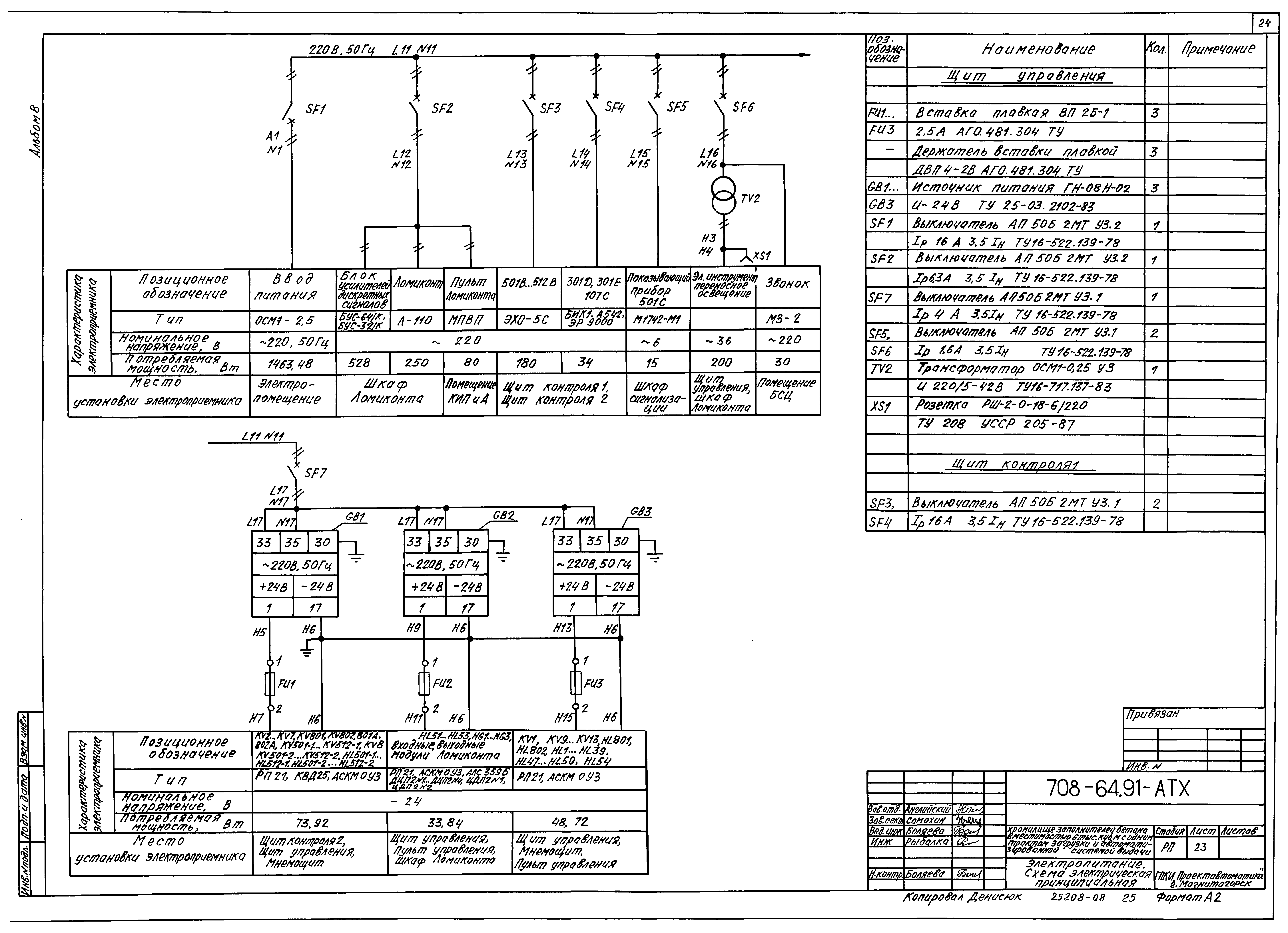 Типовой проект 708-64.91
