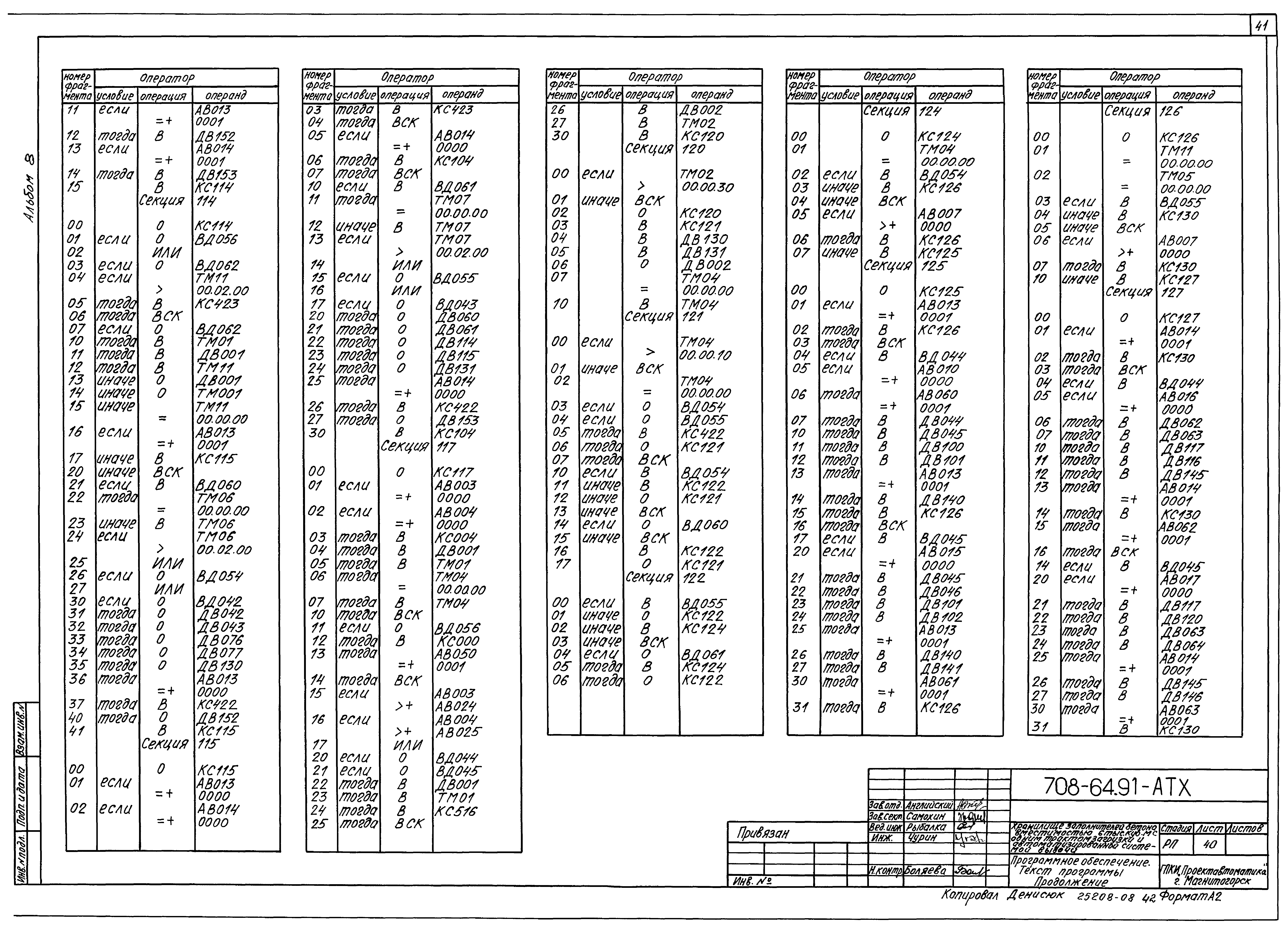 Типовой проект 708-64.91