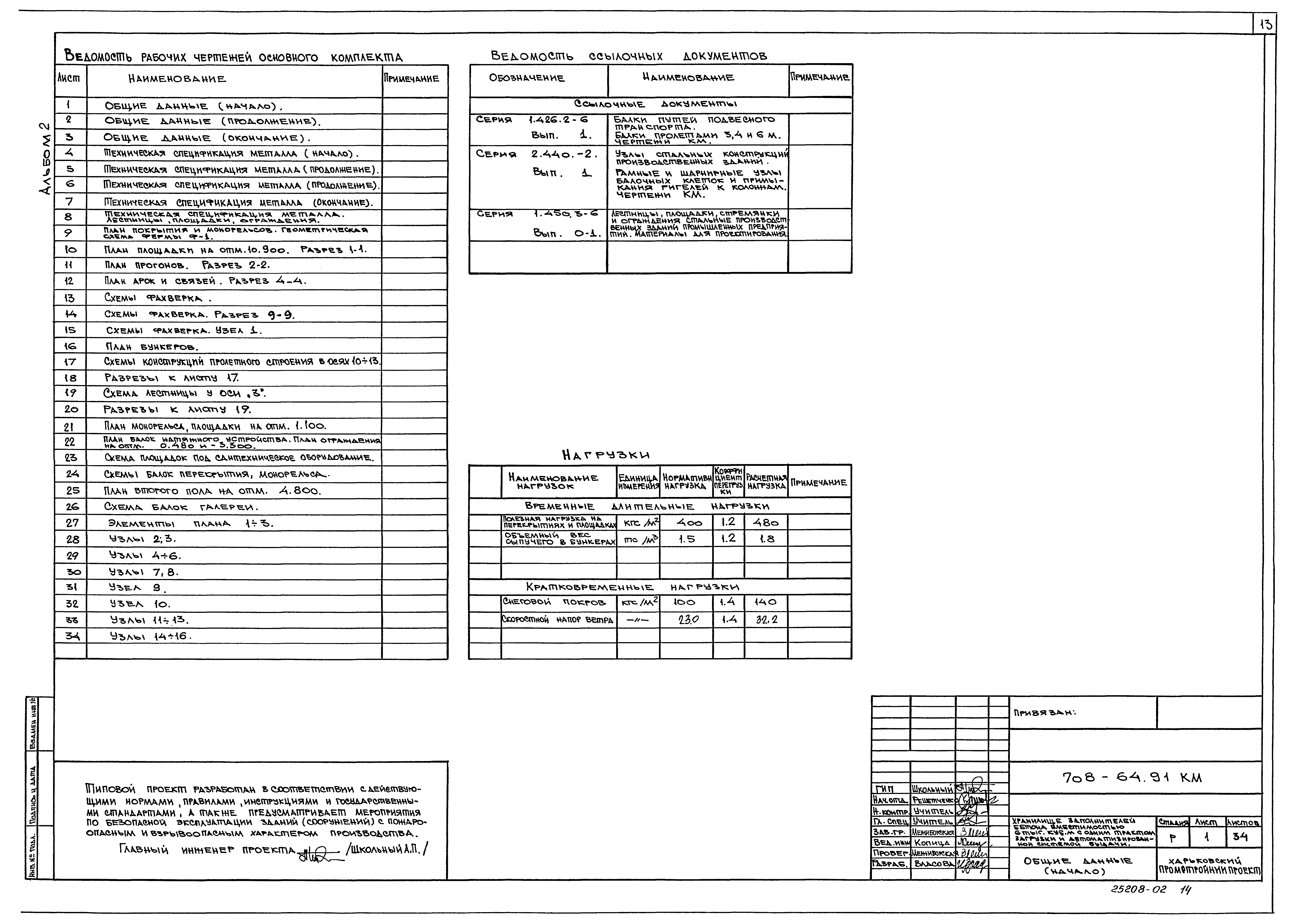 Типовой проект 708-64.91