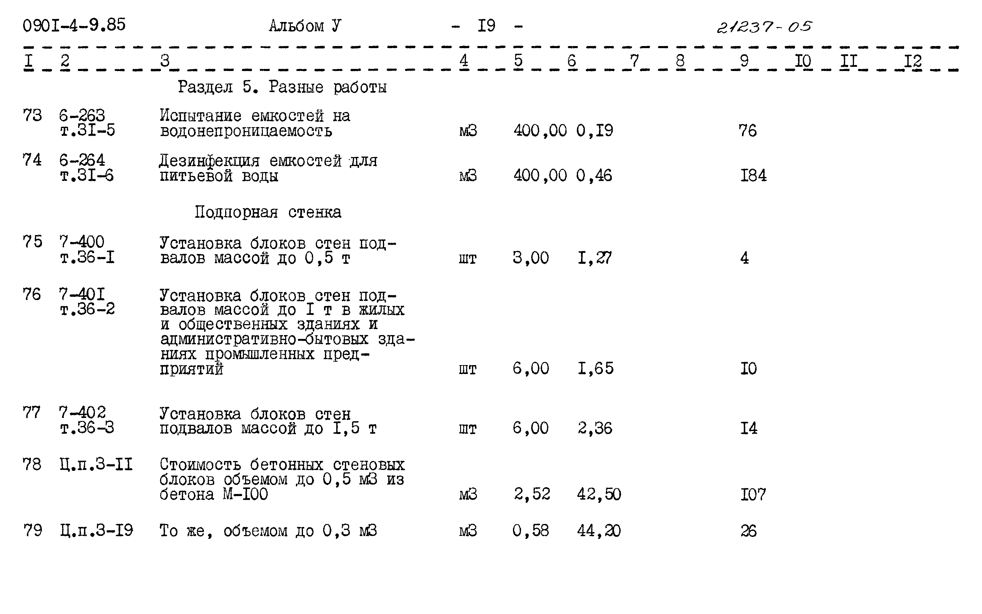 Типовой проект 0901-4-9.85