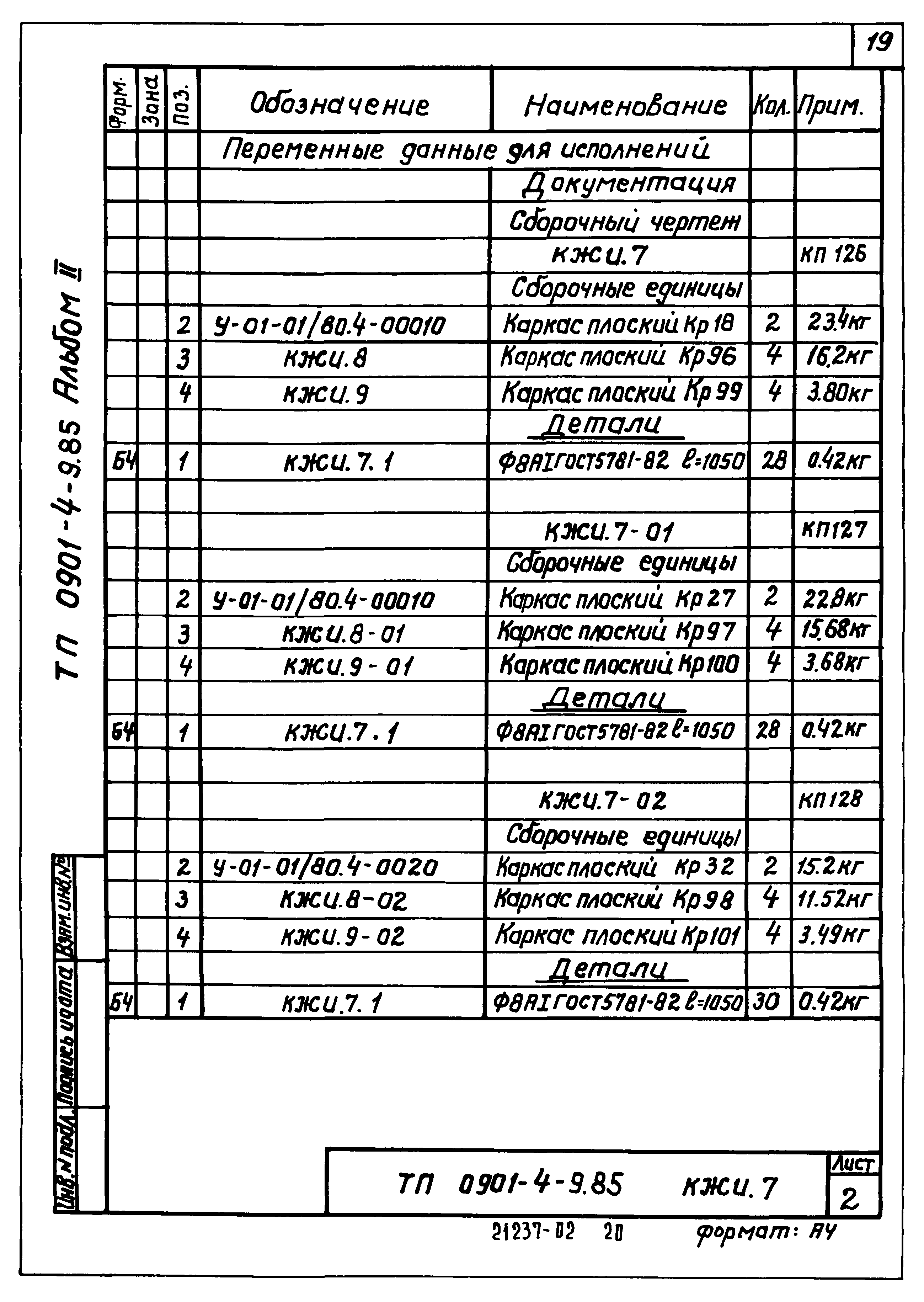 Типовой проект 0901-4-9.85
