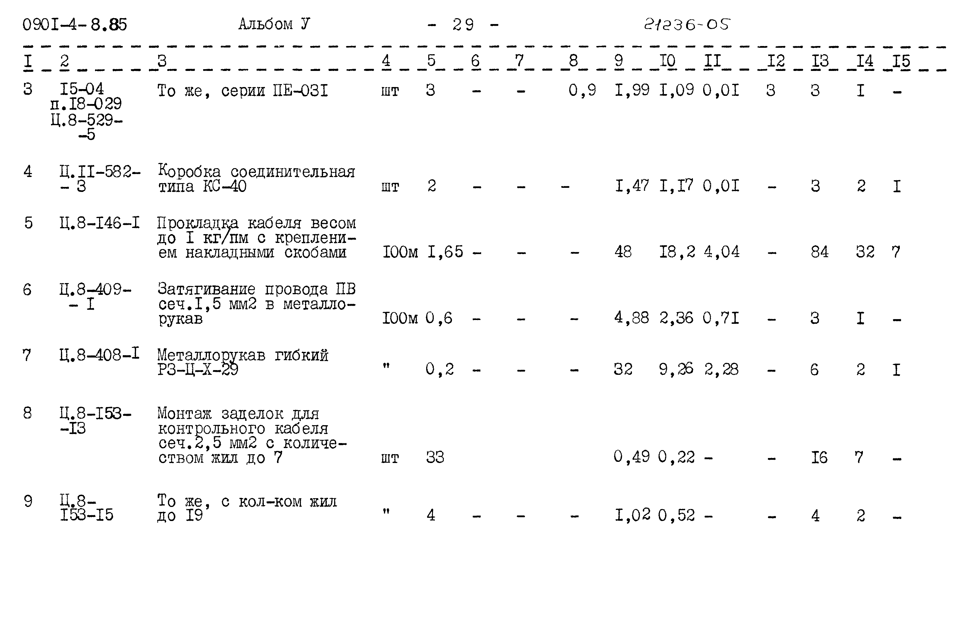 Типовой проект 0901-4-8.85
